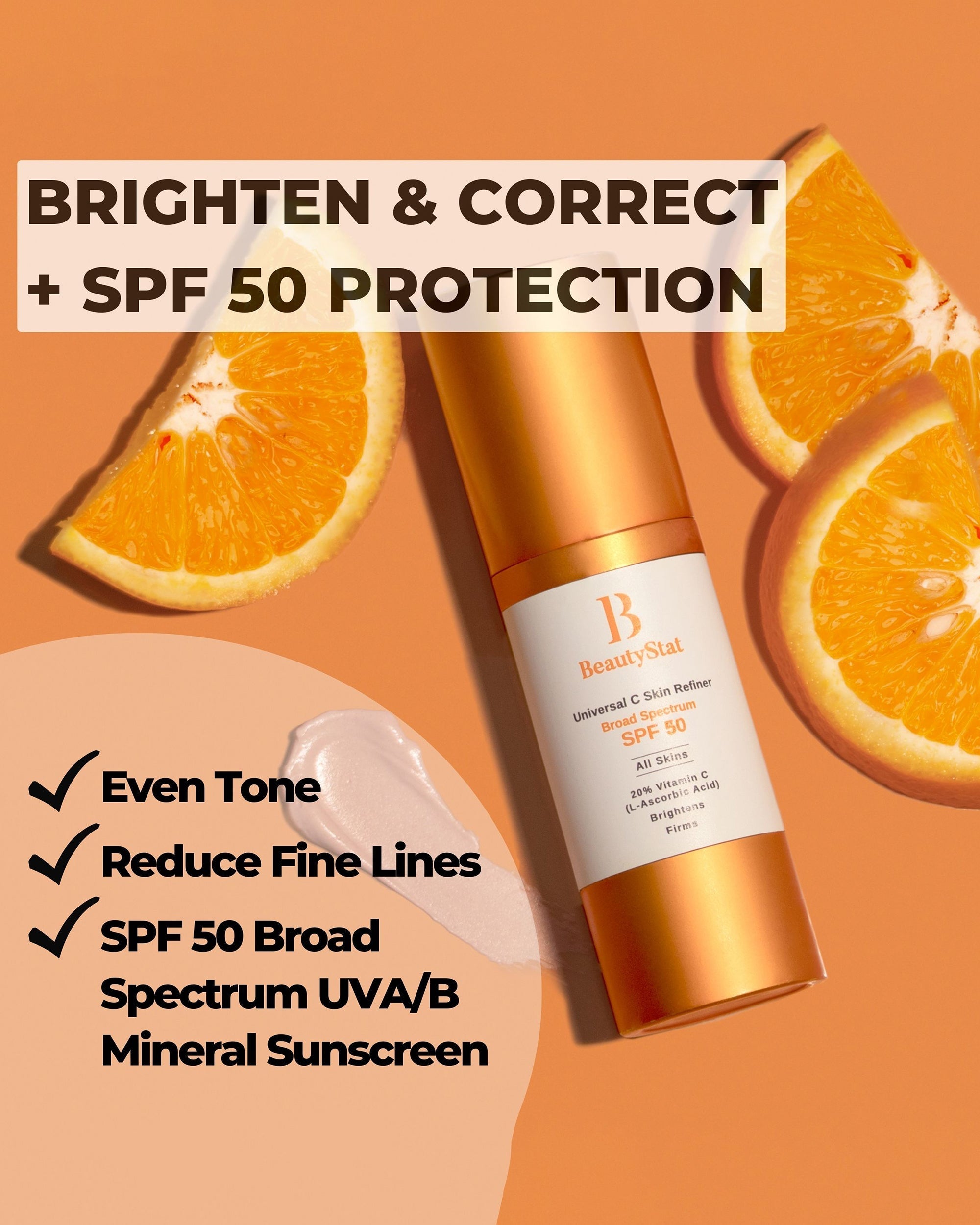 Universal C Skin Refiner Vitamin C Serum + SPF50 Mineral Sunscreen