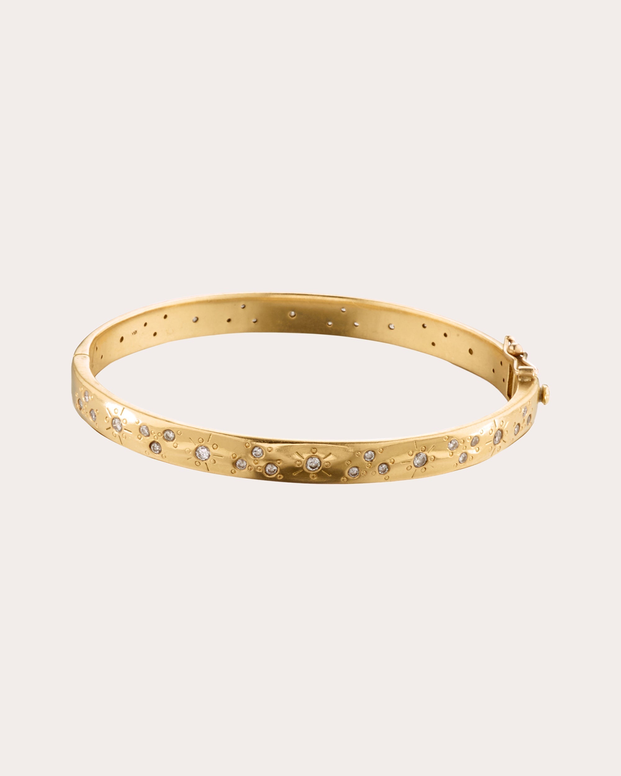 Fairy Dust 18K Gold Diamond Bangle