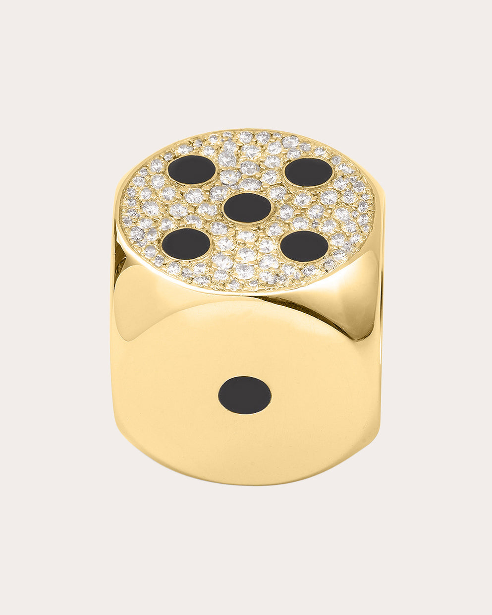 Hasard 18K Gold Lacquer and Lab-Grown Diamond Ring