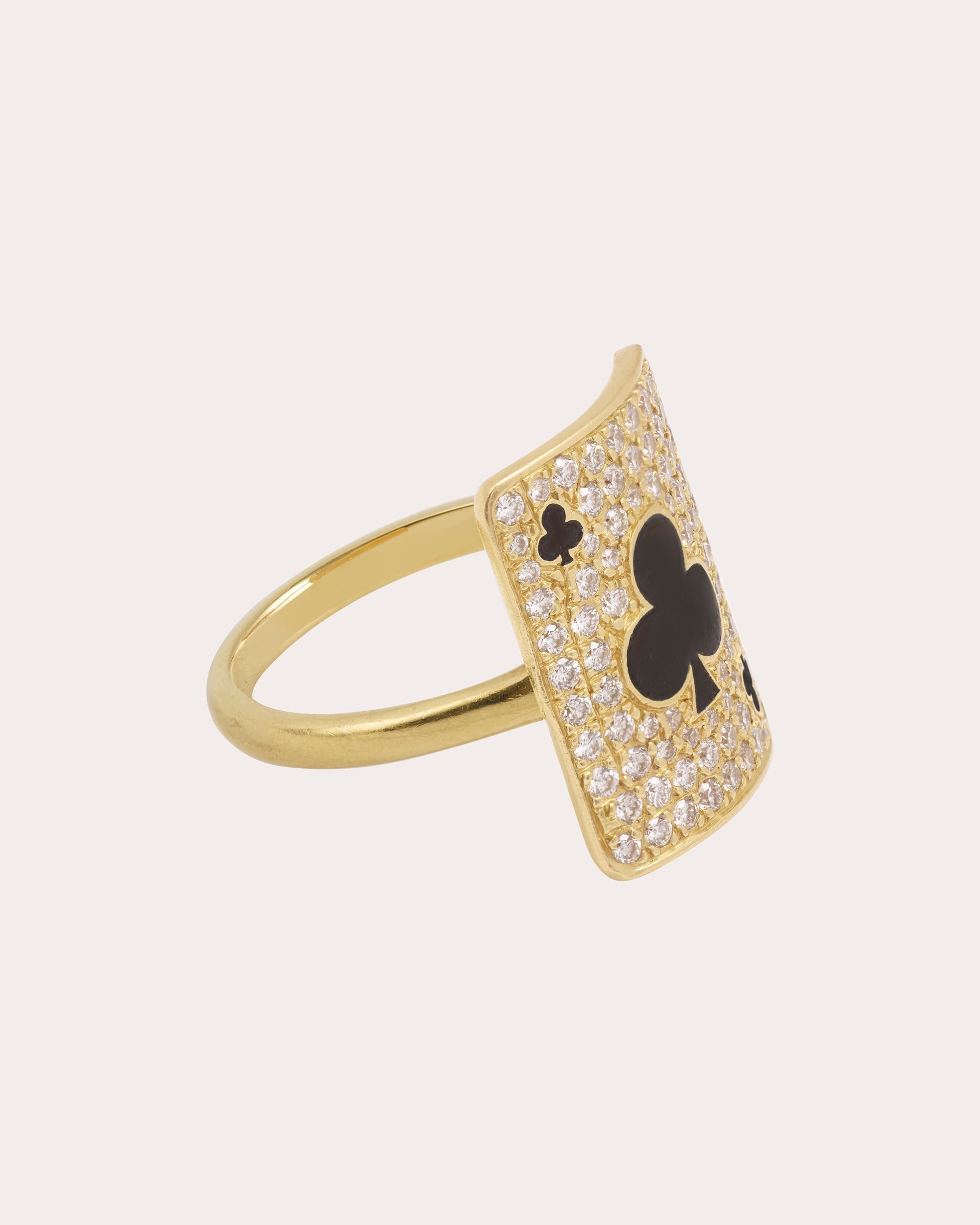 Harmonie 18K Gold Lacquer and Lab-Grown Diamond Pinky Ring