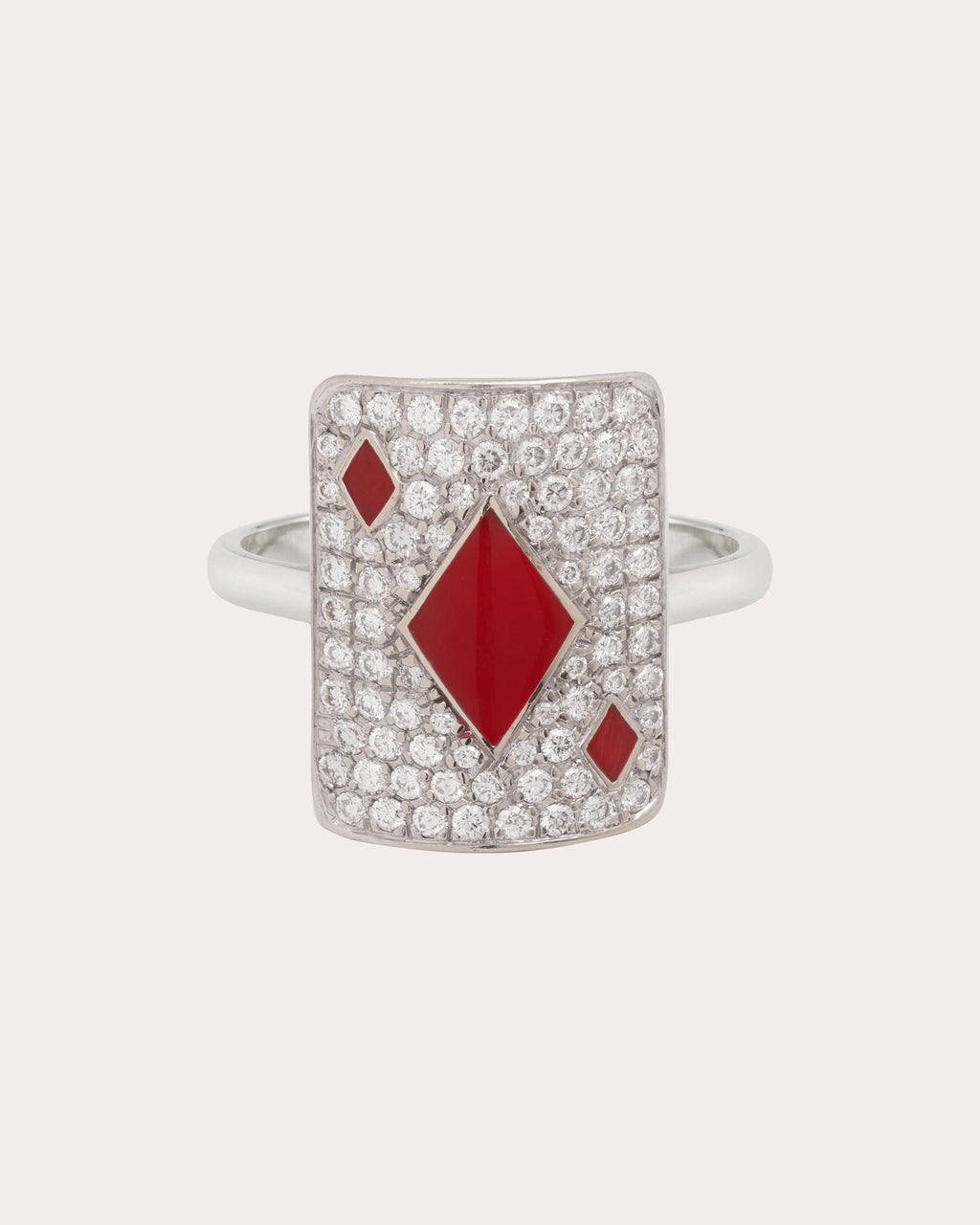 Honneur 18K Gold Lacquer and Lab-Grown Diamond Pinky Ring
