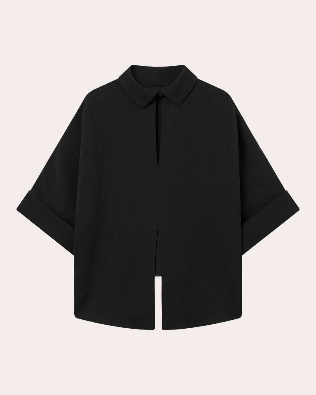 Bailee Asymmetric Crepe-Georgette Blouse