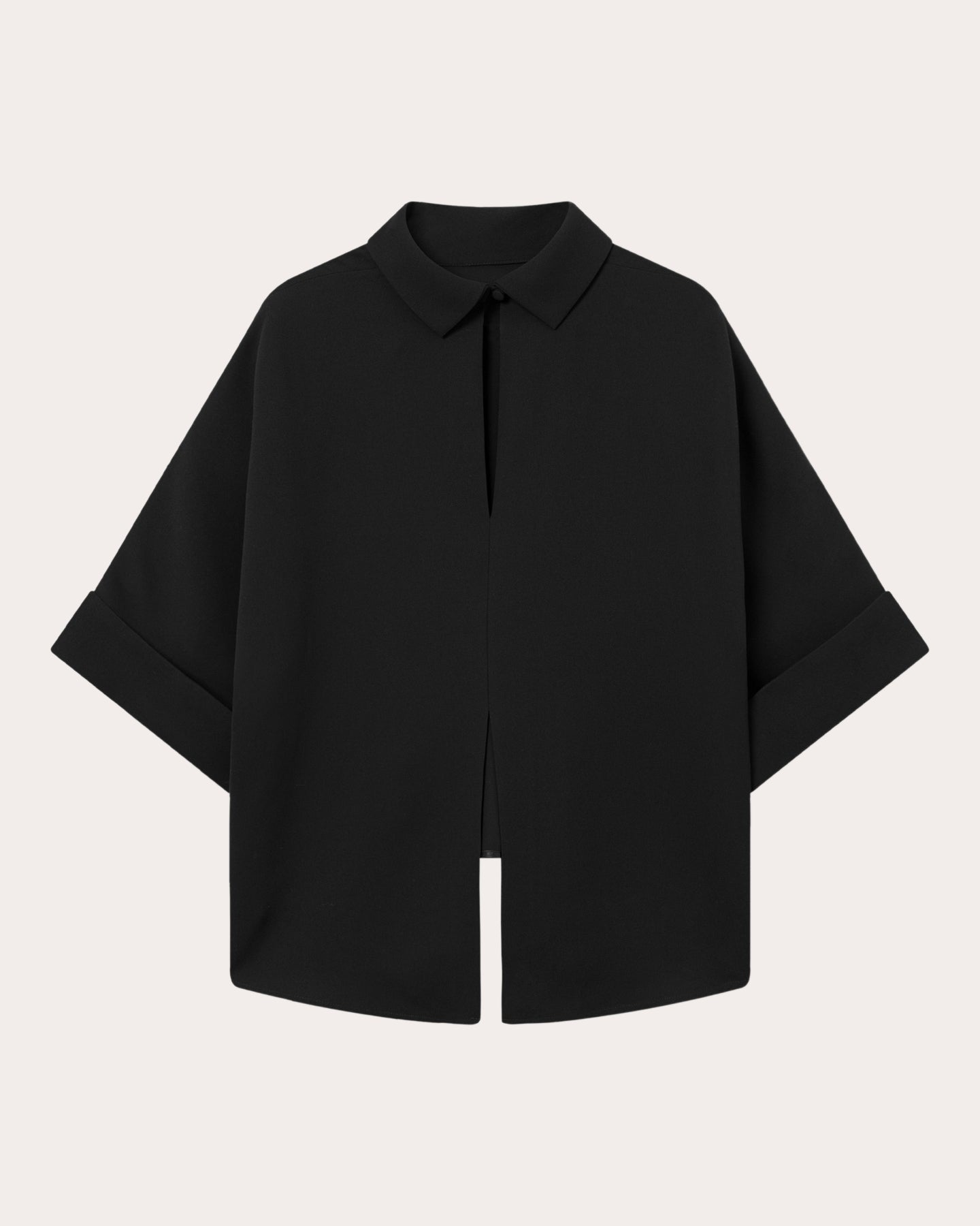 Bailee Asymmetric Crepe-Georgette Blouse