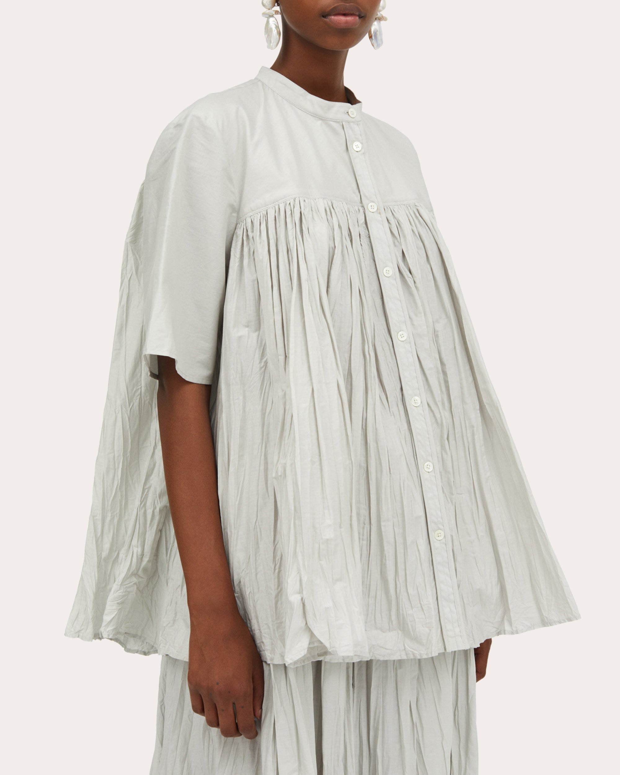 Baya Cotton-Plissé Blouse