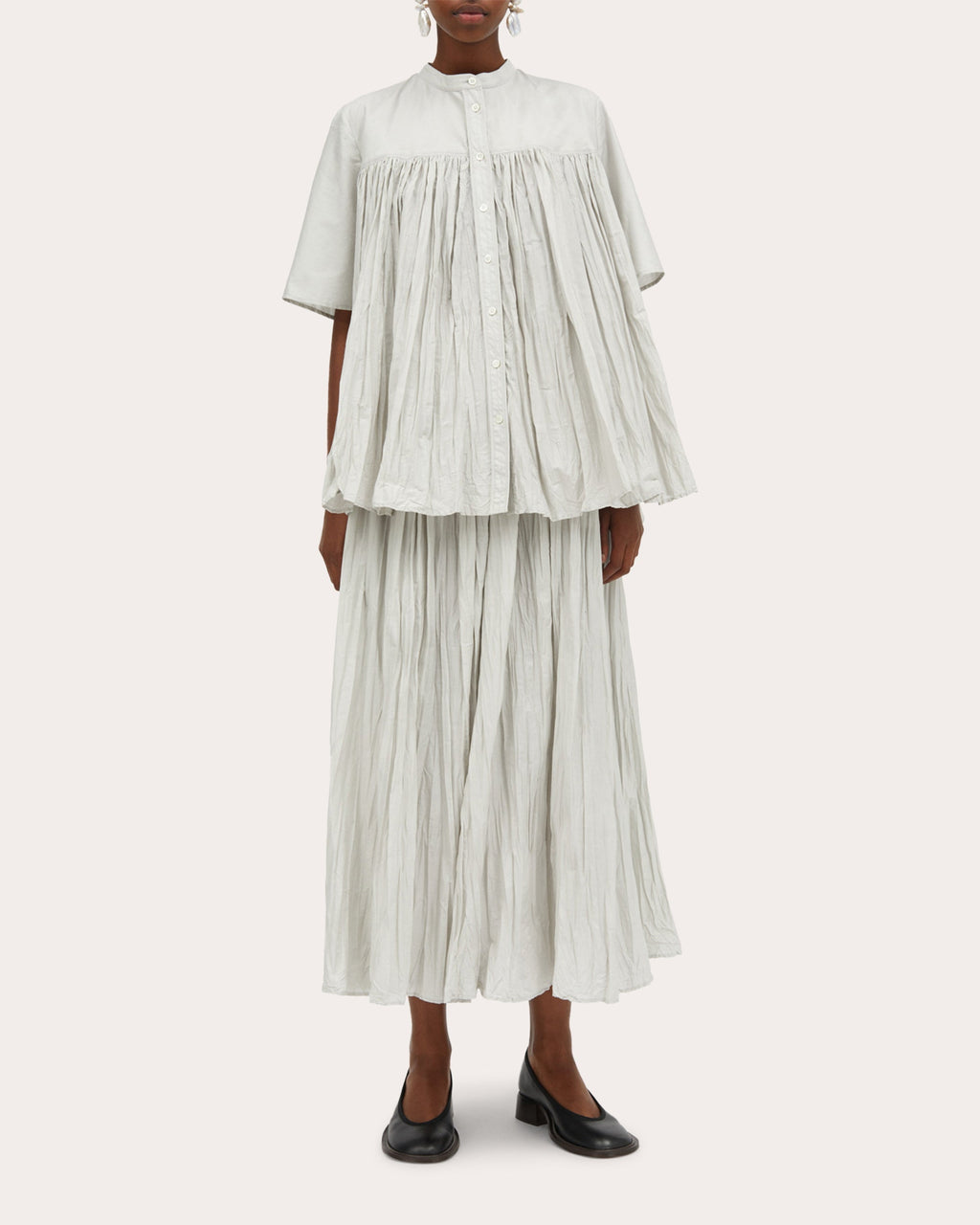 Baya Cotton-Plissé Blouse