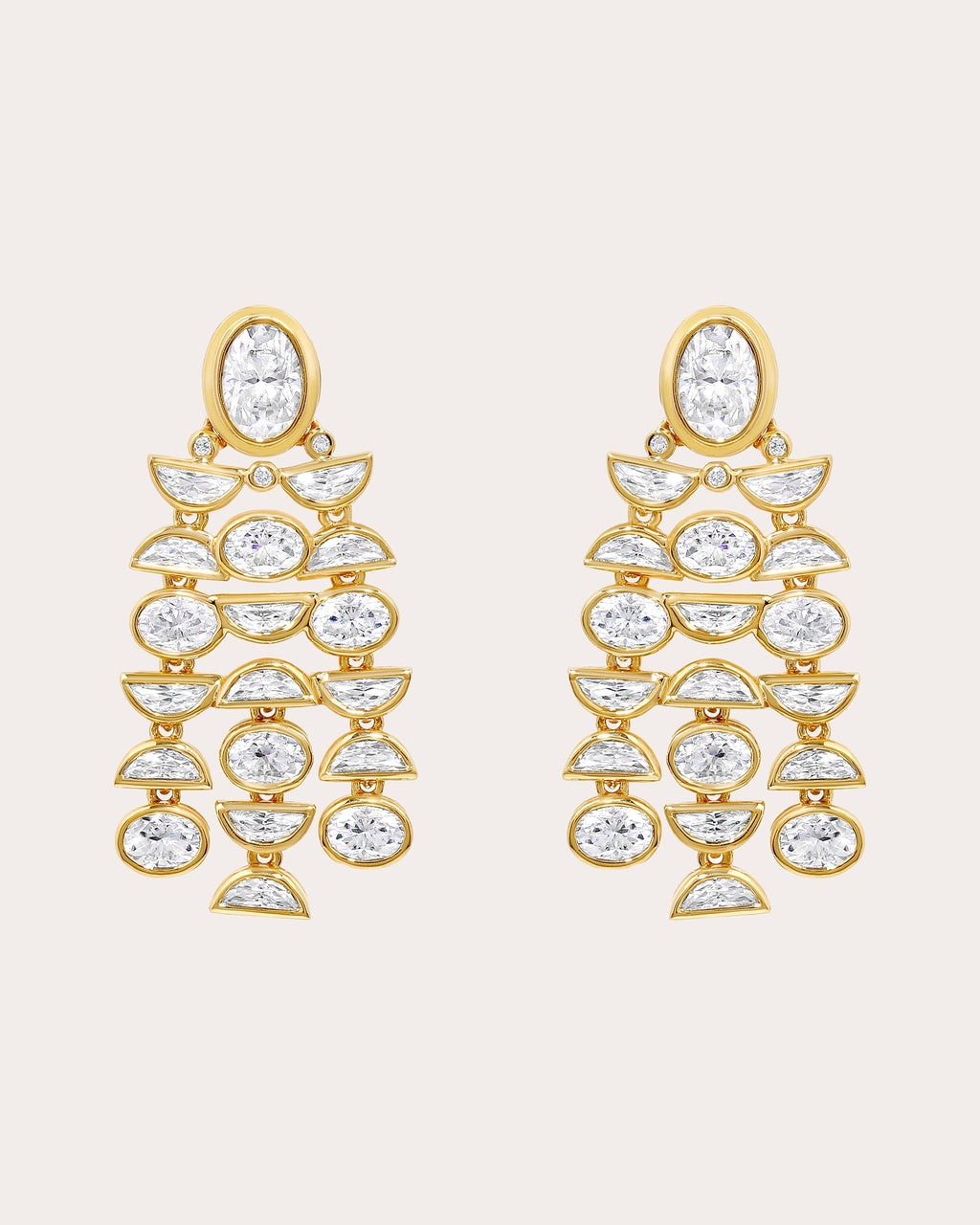 Bebe 18K Gold Diamond Earrings