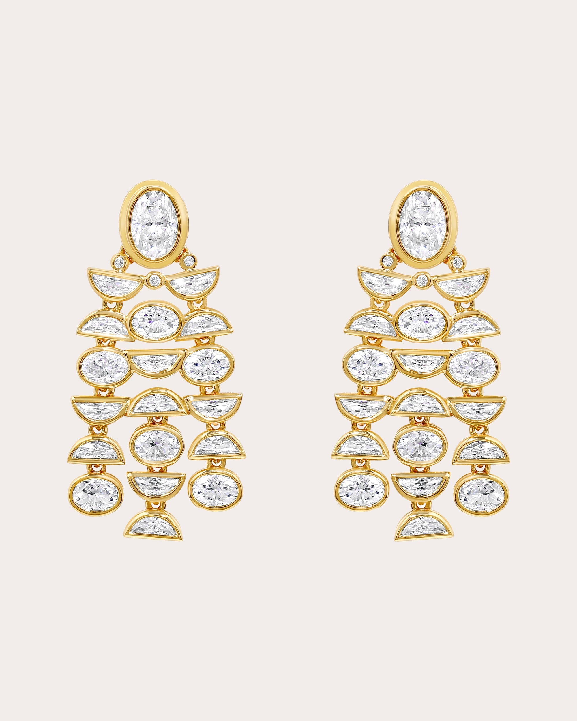 Bebe 18K Gold Diamond Earrings
