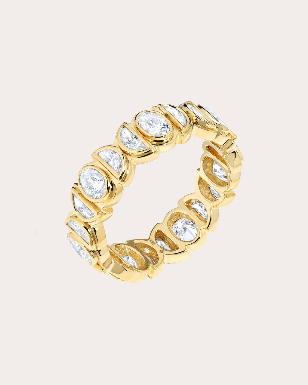 Bebe 18K Gold Diamond Eternity Ring