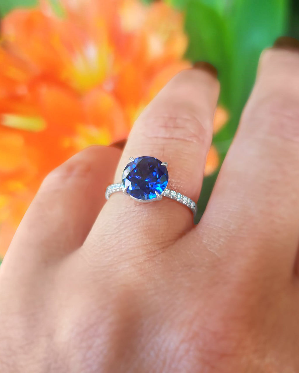 Bello 18K Gold Sapphire and Diamond Ring