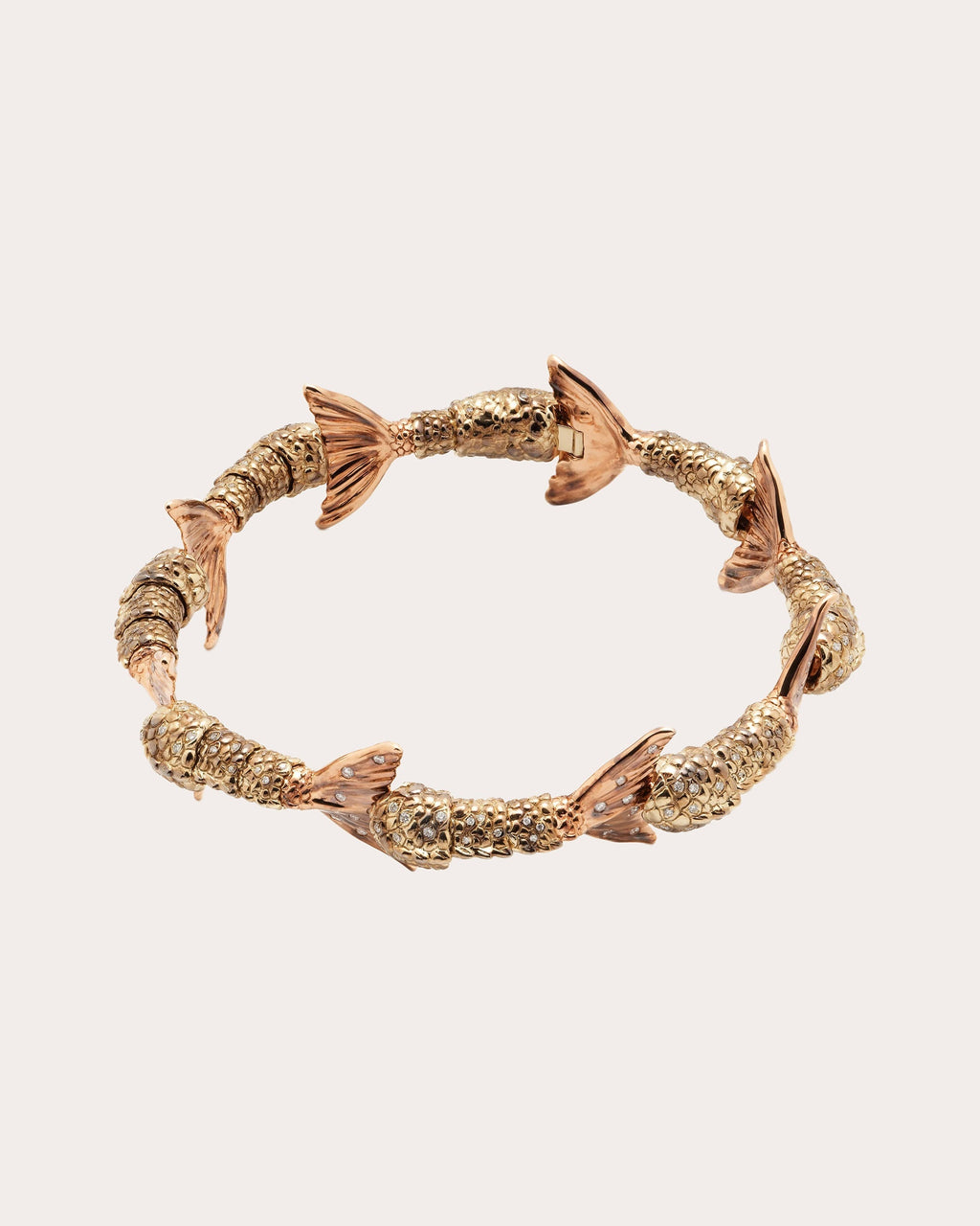 Mermaid Tails 18K Gold Diamond Bracelet