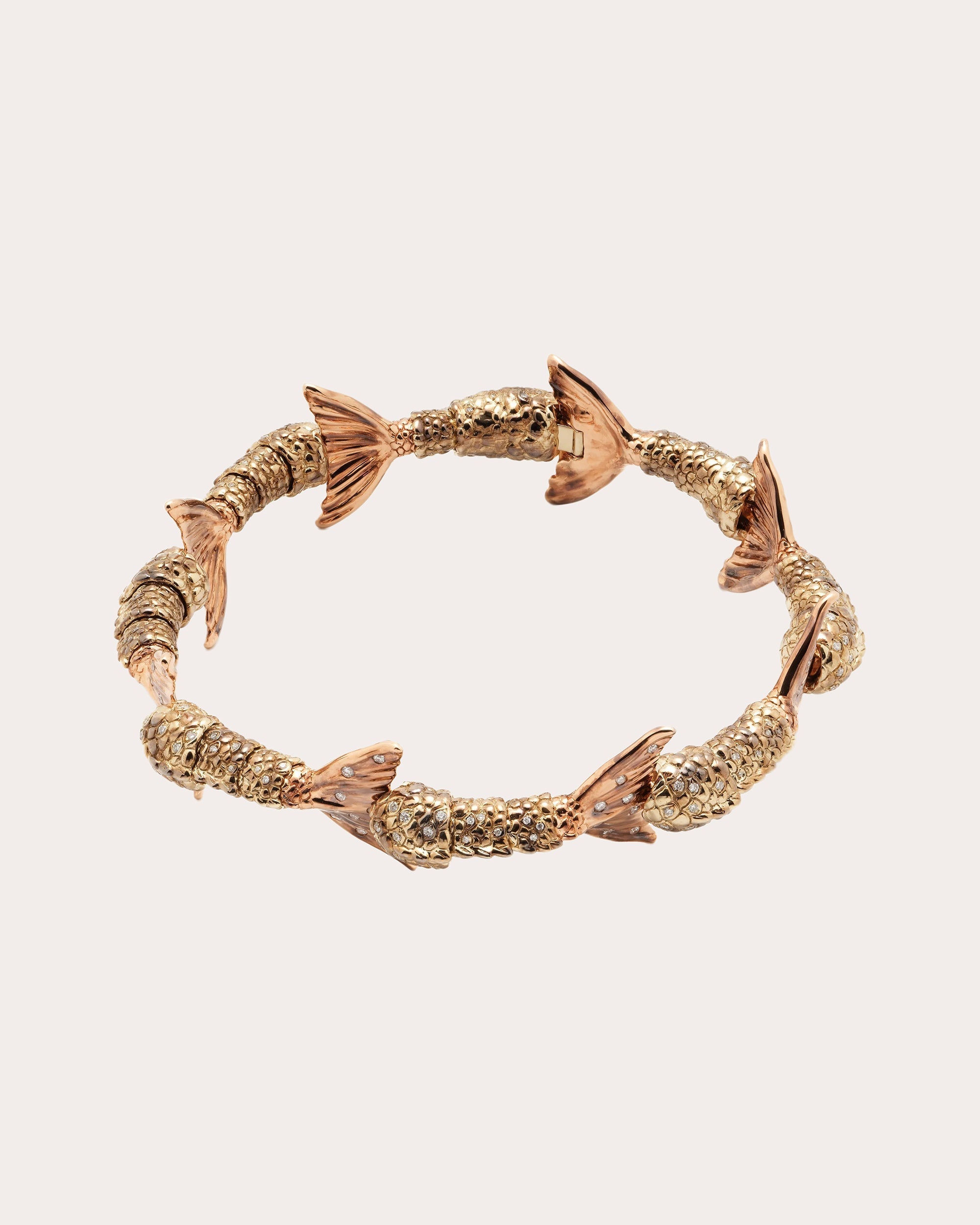 Mermaid Tails 18K Gold Diamond Bracelet