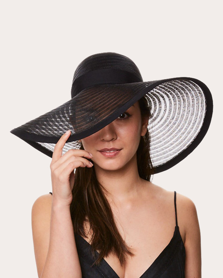 Bunny Grosgrain-Trimmed Mesh Sun Hat