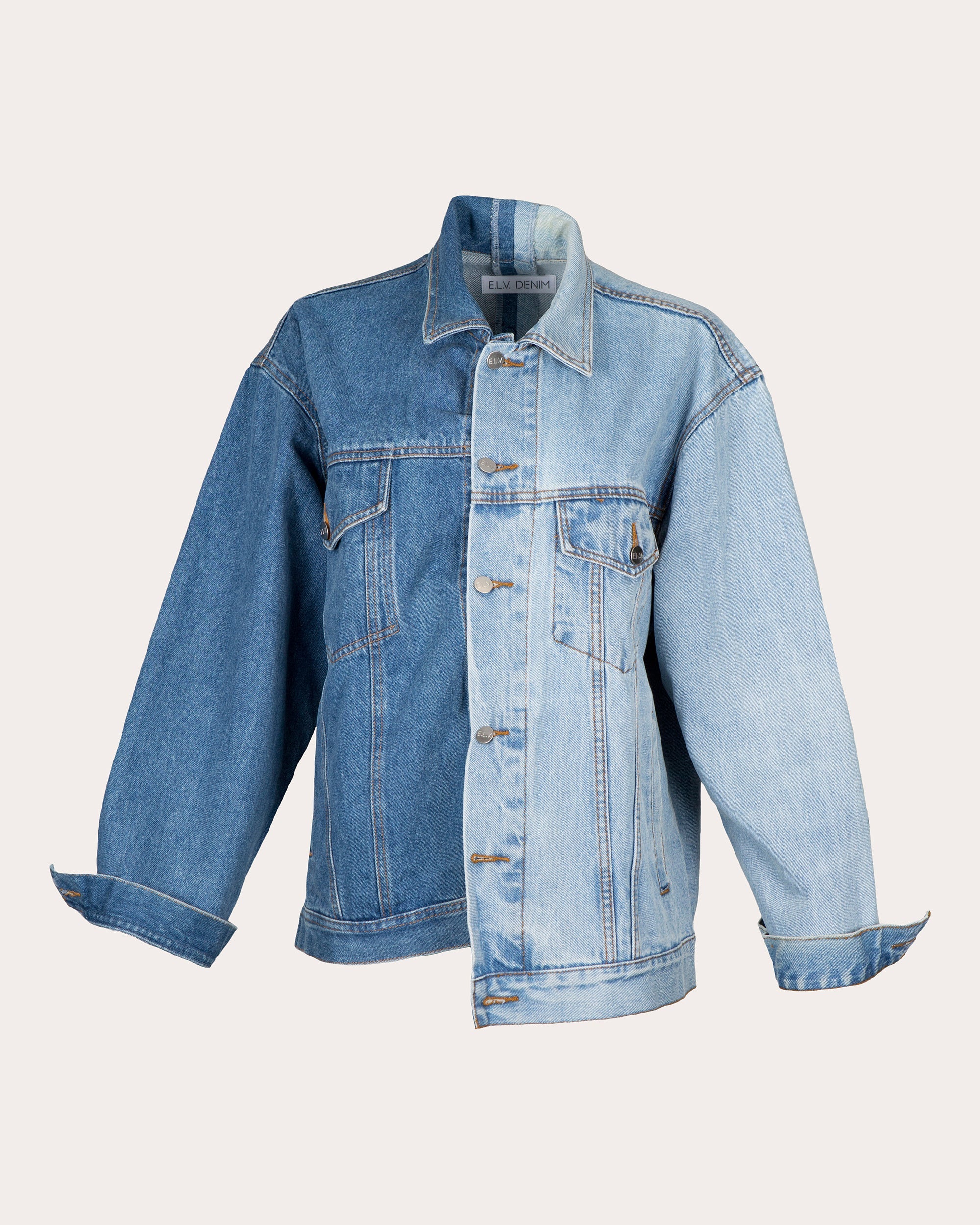 Classic Two-Tone Denim Jacket