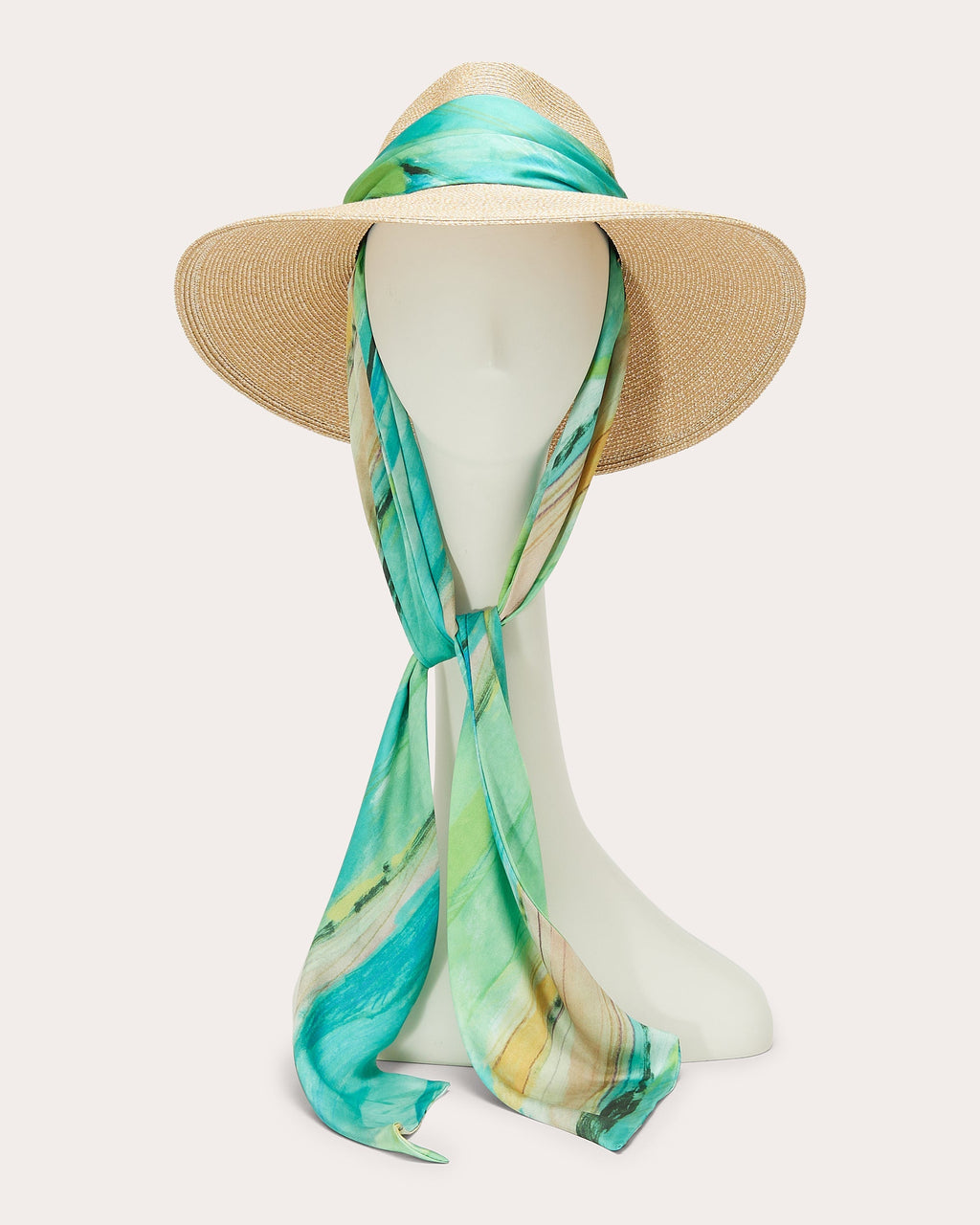 Cassidy Printed Satin-Trimmed Fedora