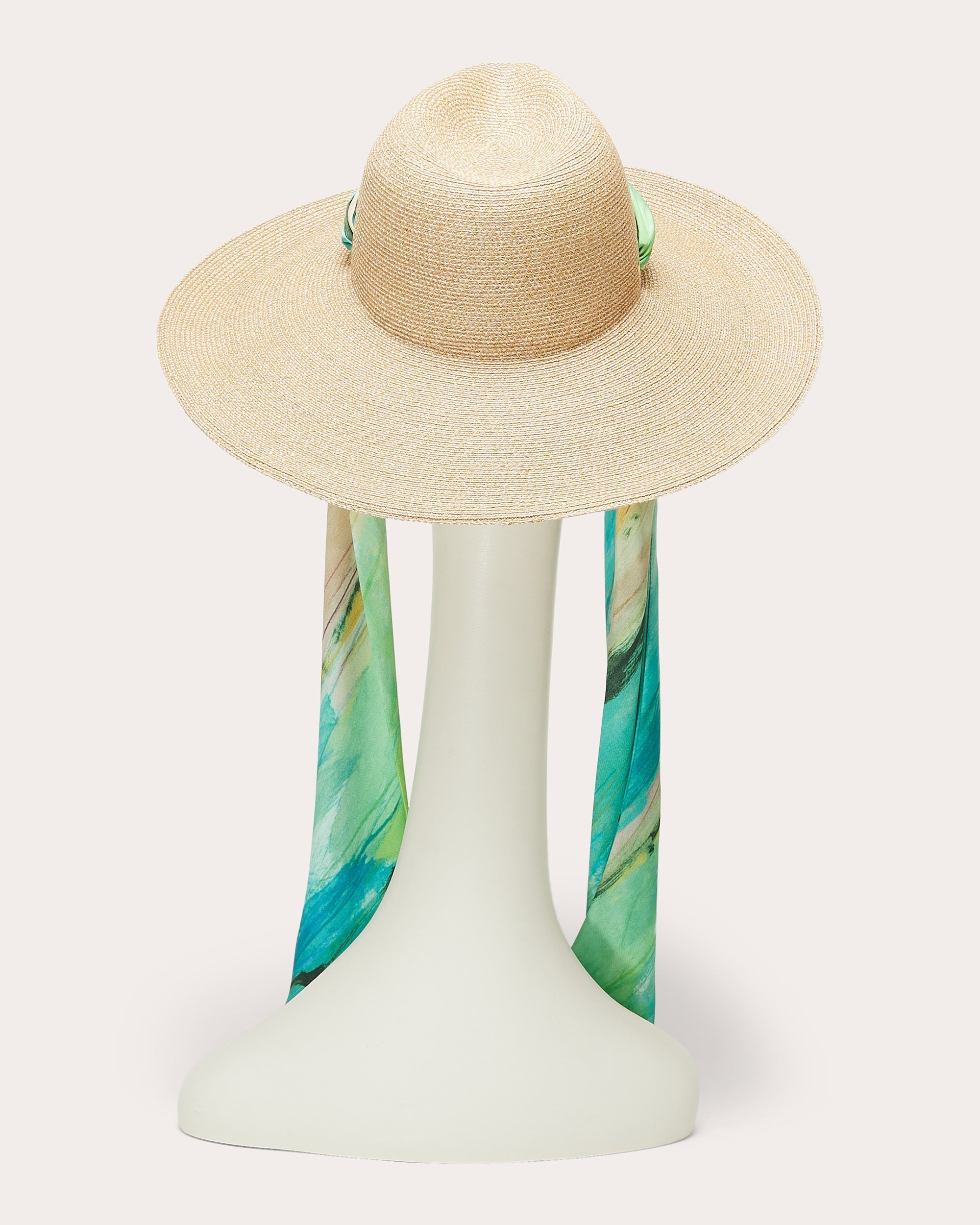 Cassidy Printed Satin-Trimmed Fedora