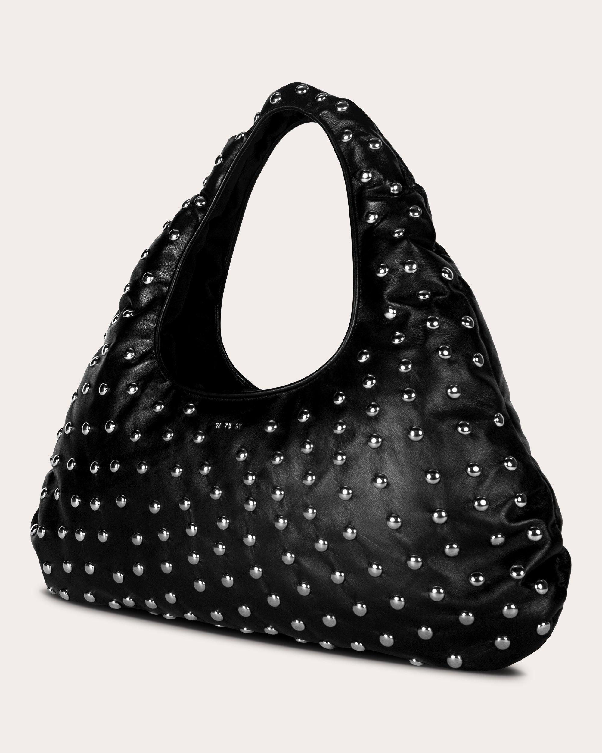 Large Cloud Studded-Leather Shoulder Bag