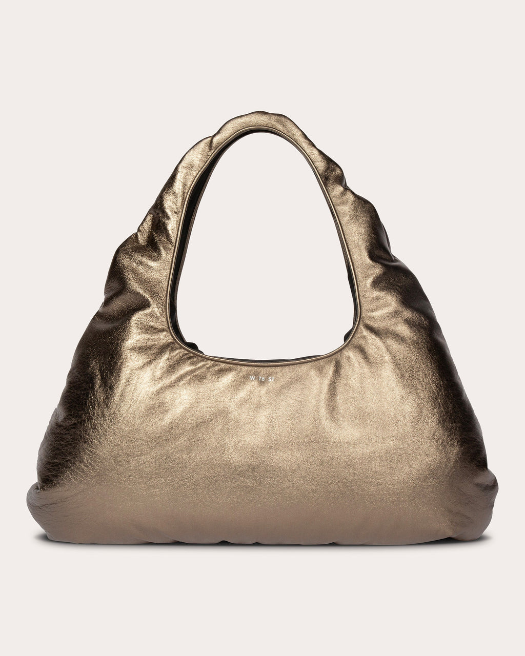 Large Cloud Metallic-Leather Shoulder Bag
