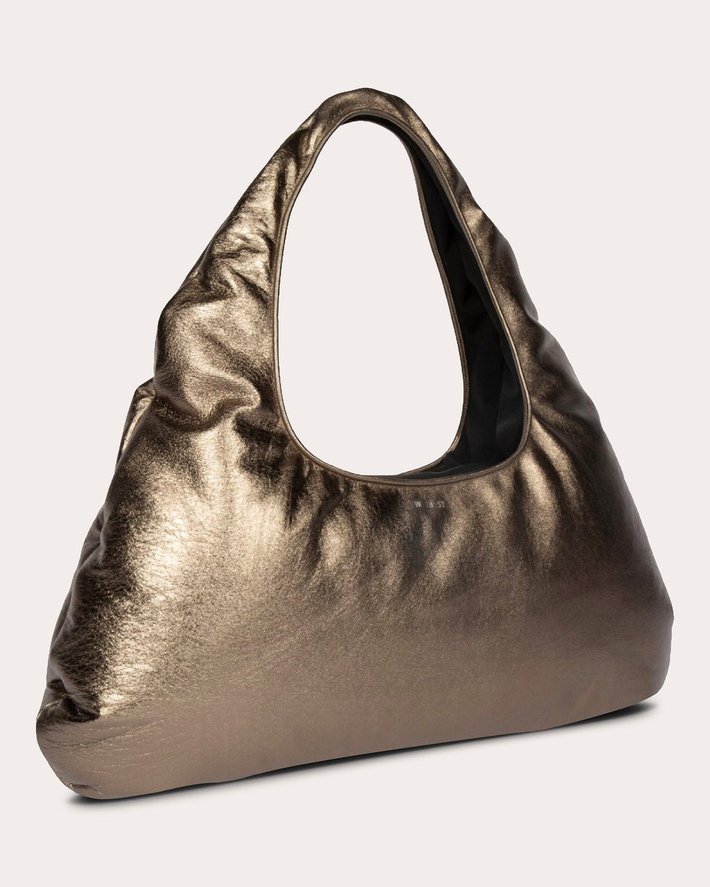 Large Cloud Metallic-Leather Shoulder Bag