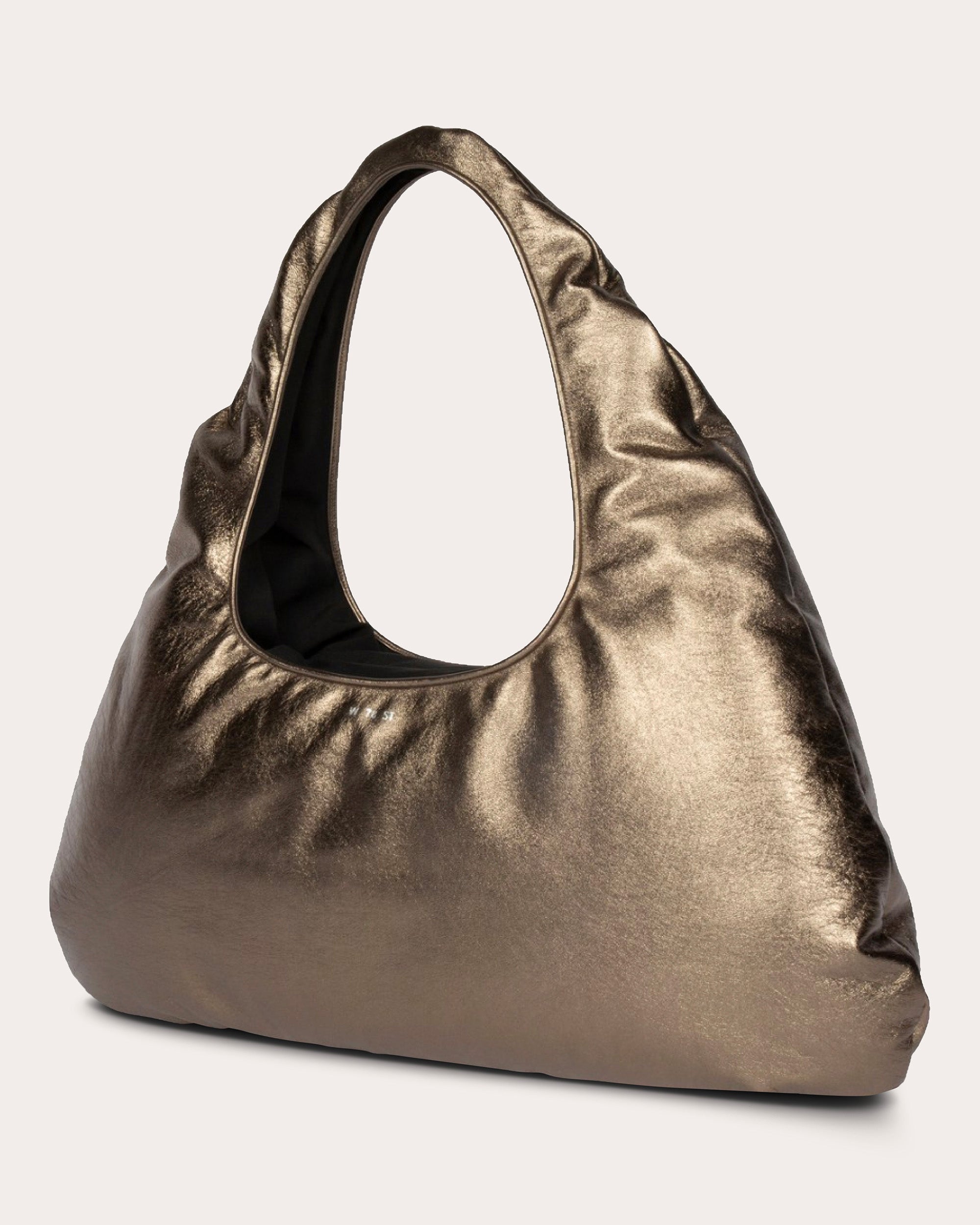 Large Cloud Metallic-Leather Shoulder Bag