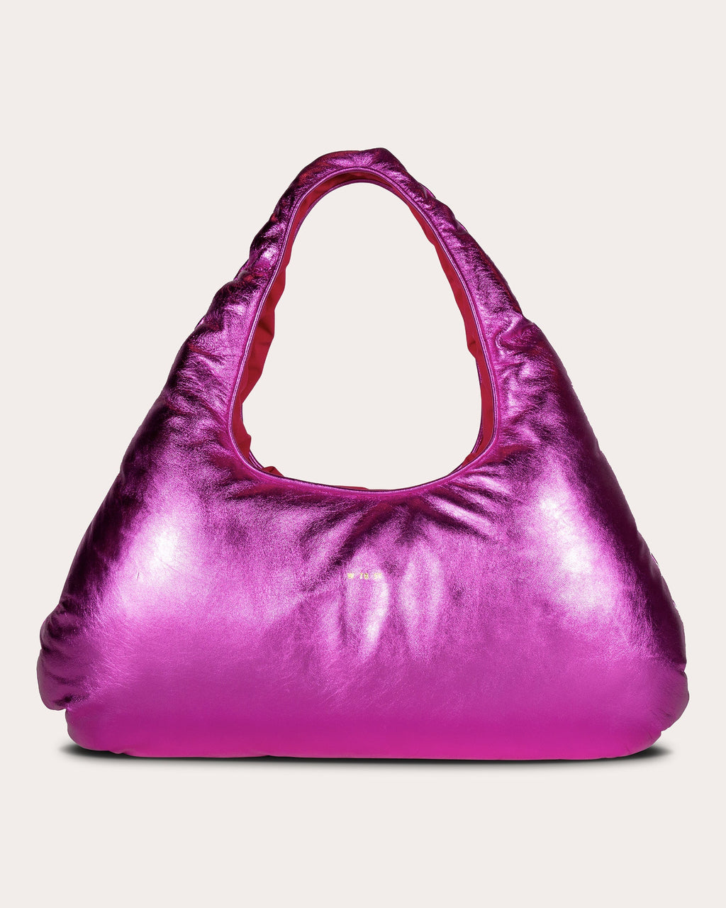 Large Cloud Metallic-Leather Shoulder Bag