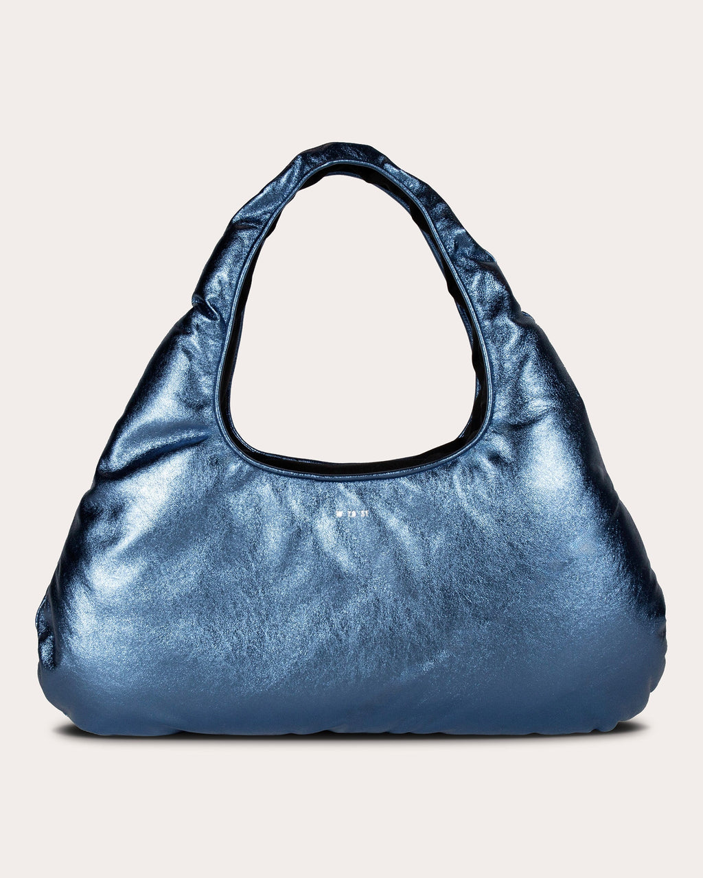 Large Cloud Metallic-Leather Shoulder Bag