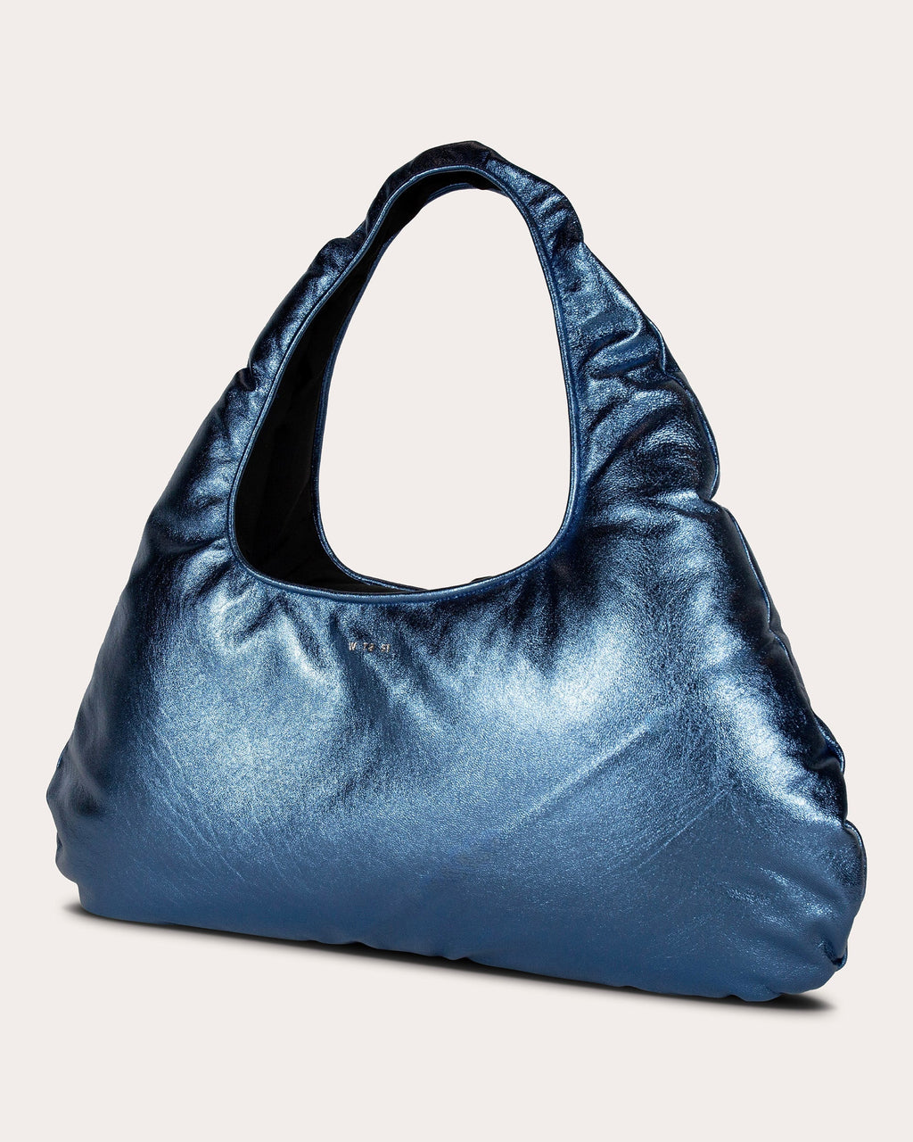 Large Cloud Metallic-Leather Shoulder Bag