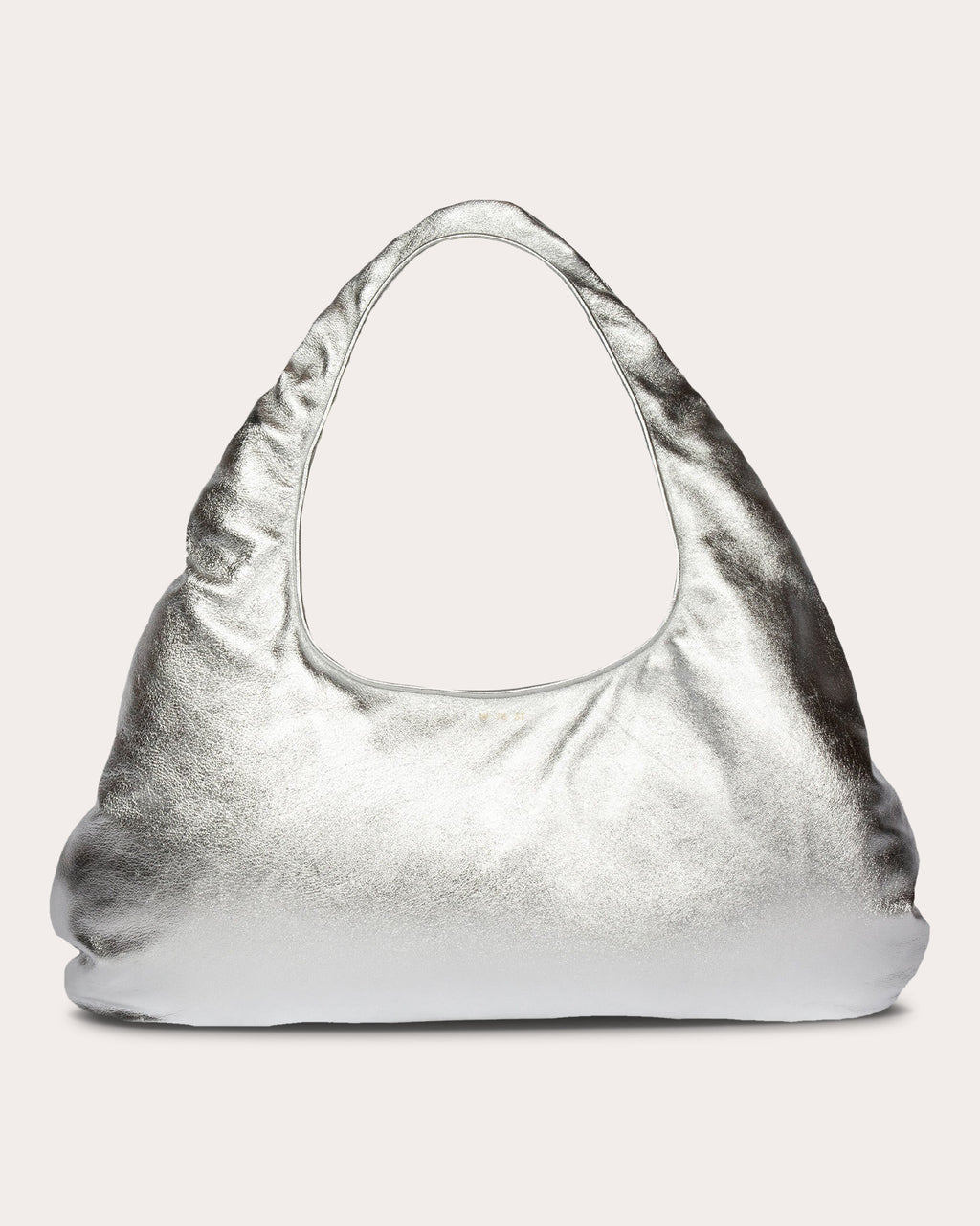 Large Cloud Metallic-Leather Shoulder Bag