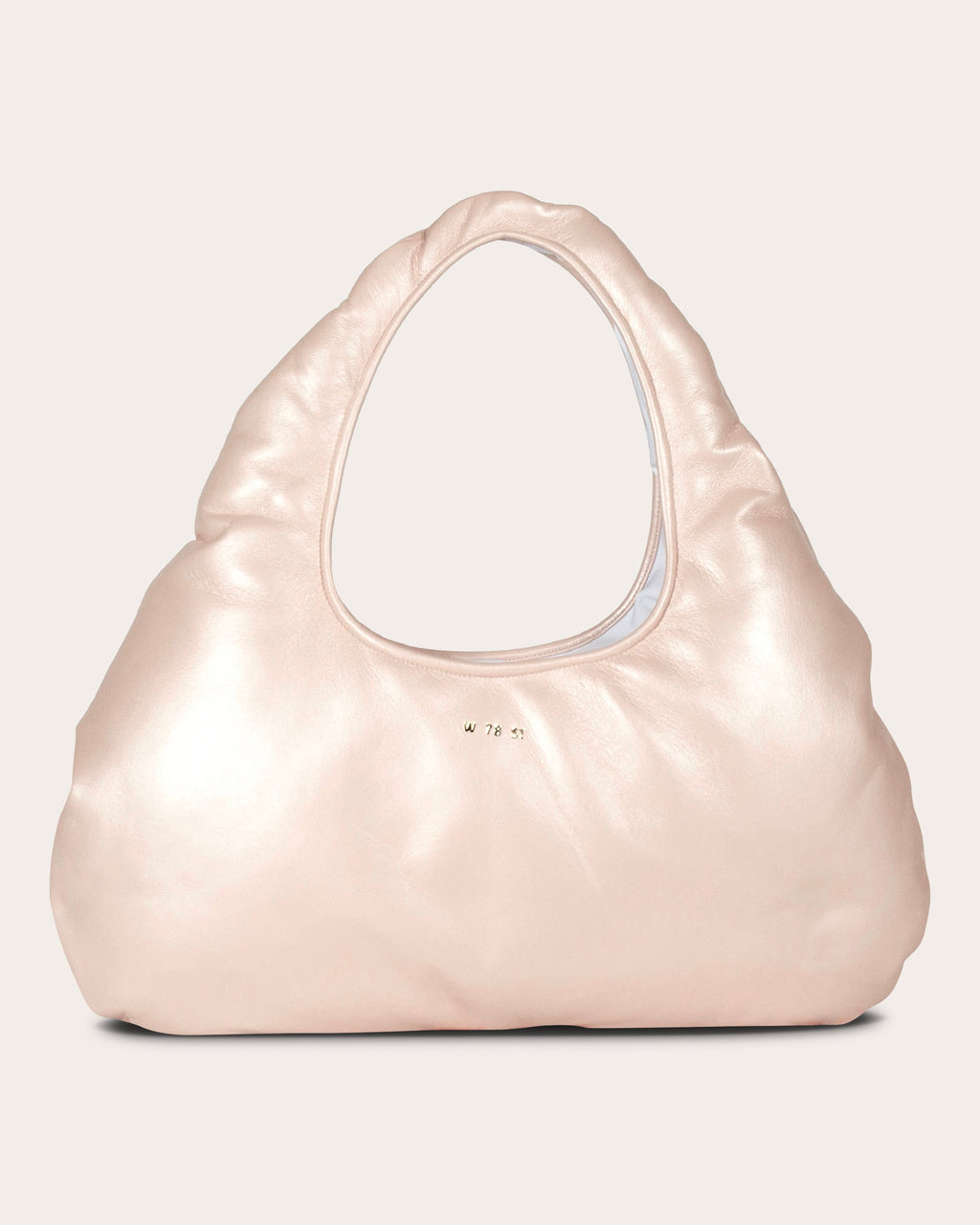 Medium Cloud Pearlescent-Leather Shoulder Bag