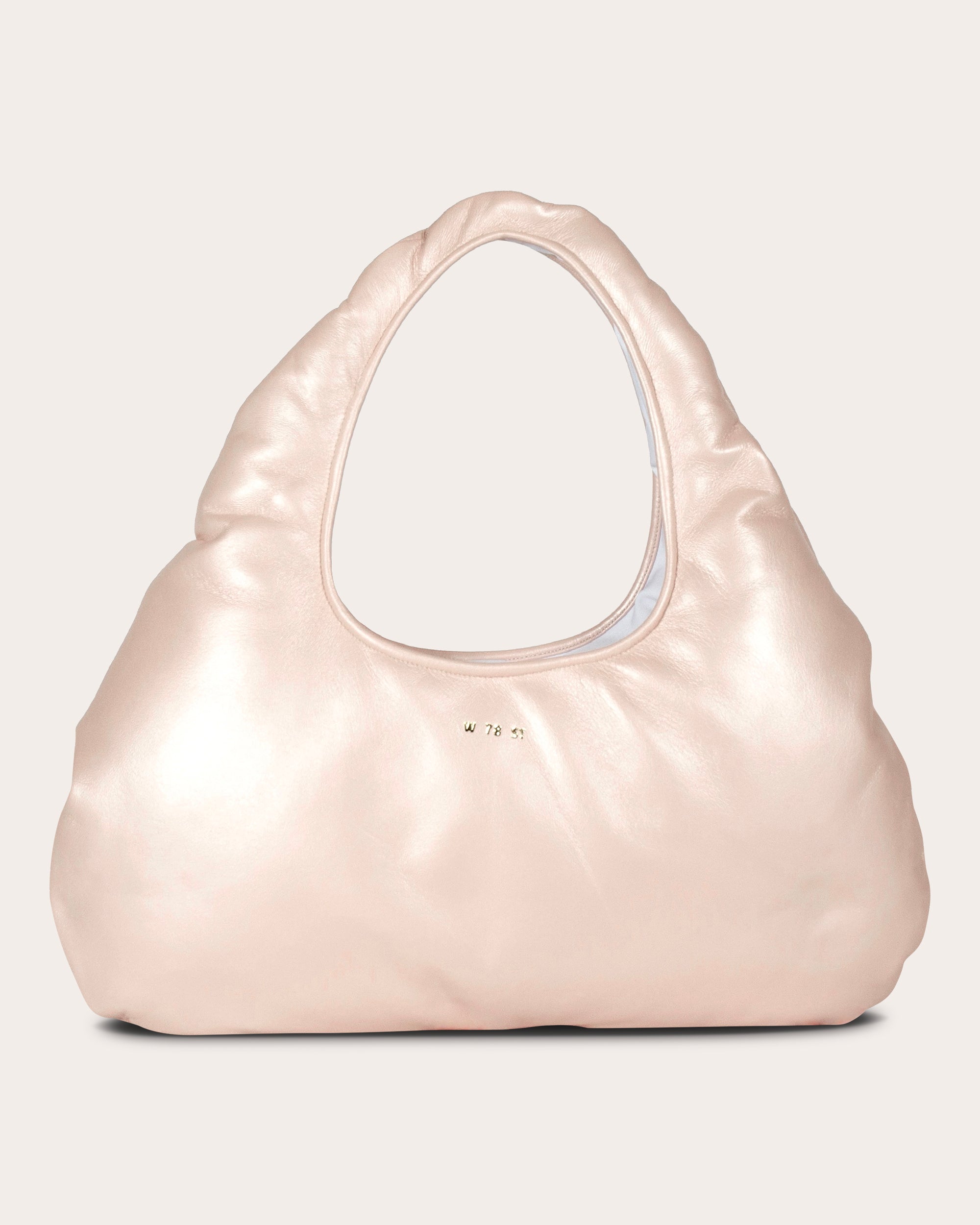 Medium Cloud Pearlescent-Leather Shoulder Bag