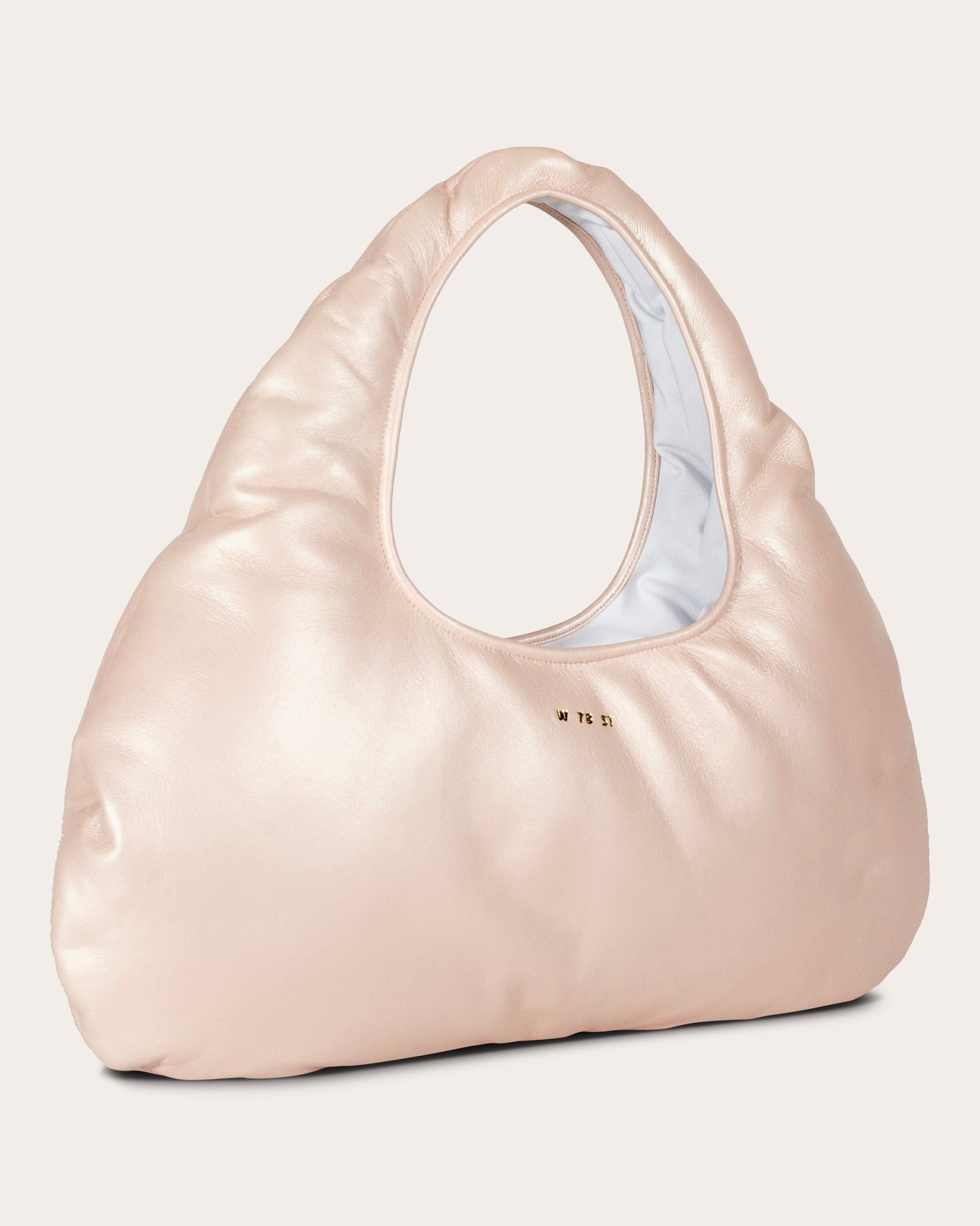 Medium Cloud Pearlescent-Leather Shoulder Bag