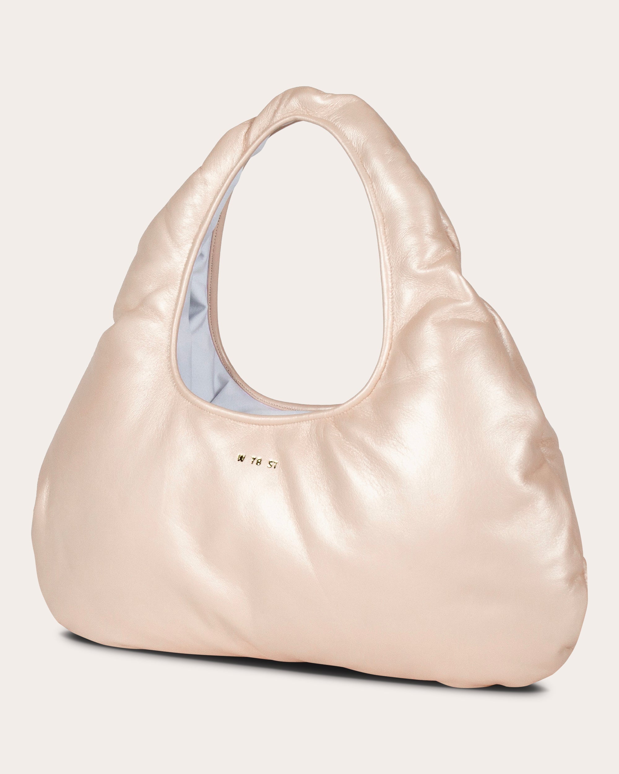 Medium Cloud Pearlescent-Leather Shoulder Bag