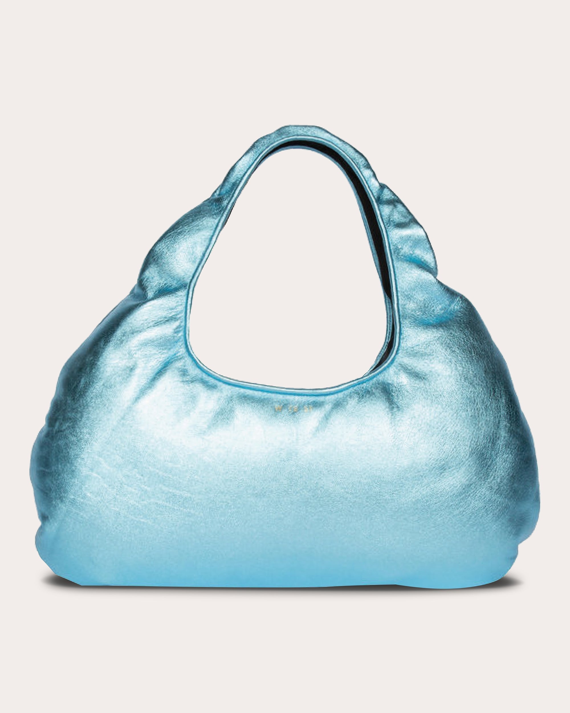 Medium Cloud Pearlescent-Leather Shoulder Bag