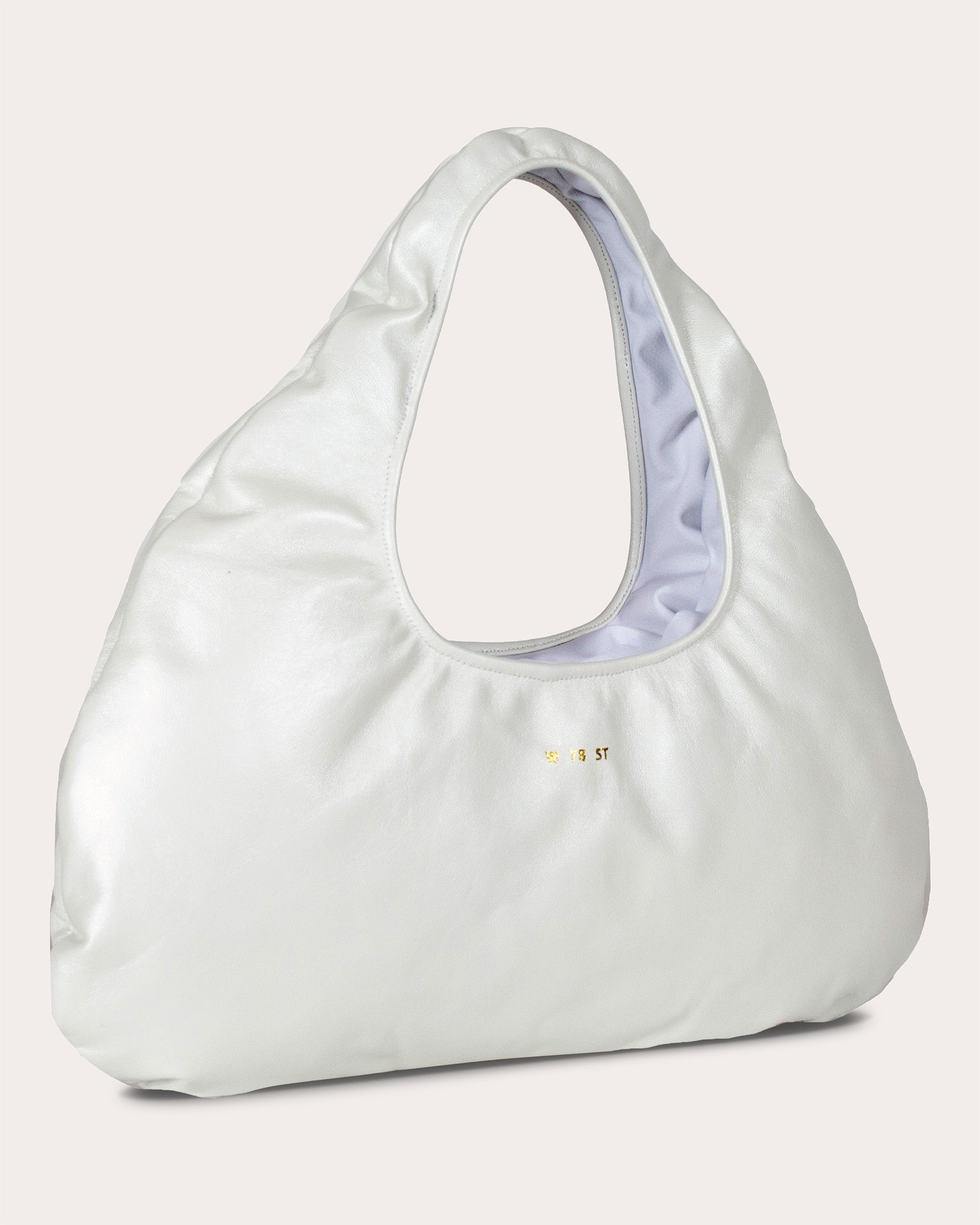 Medium Cloud Pearlescent-Leather Shoulder Bag