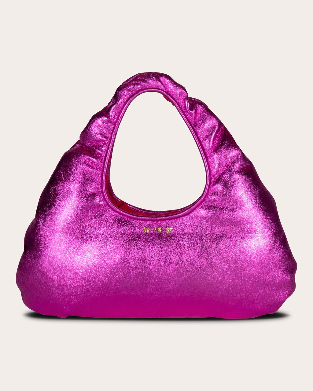 Micro Cloud Metallic-Leather Tote