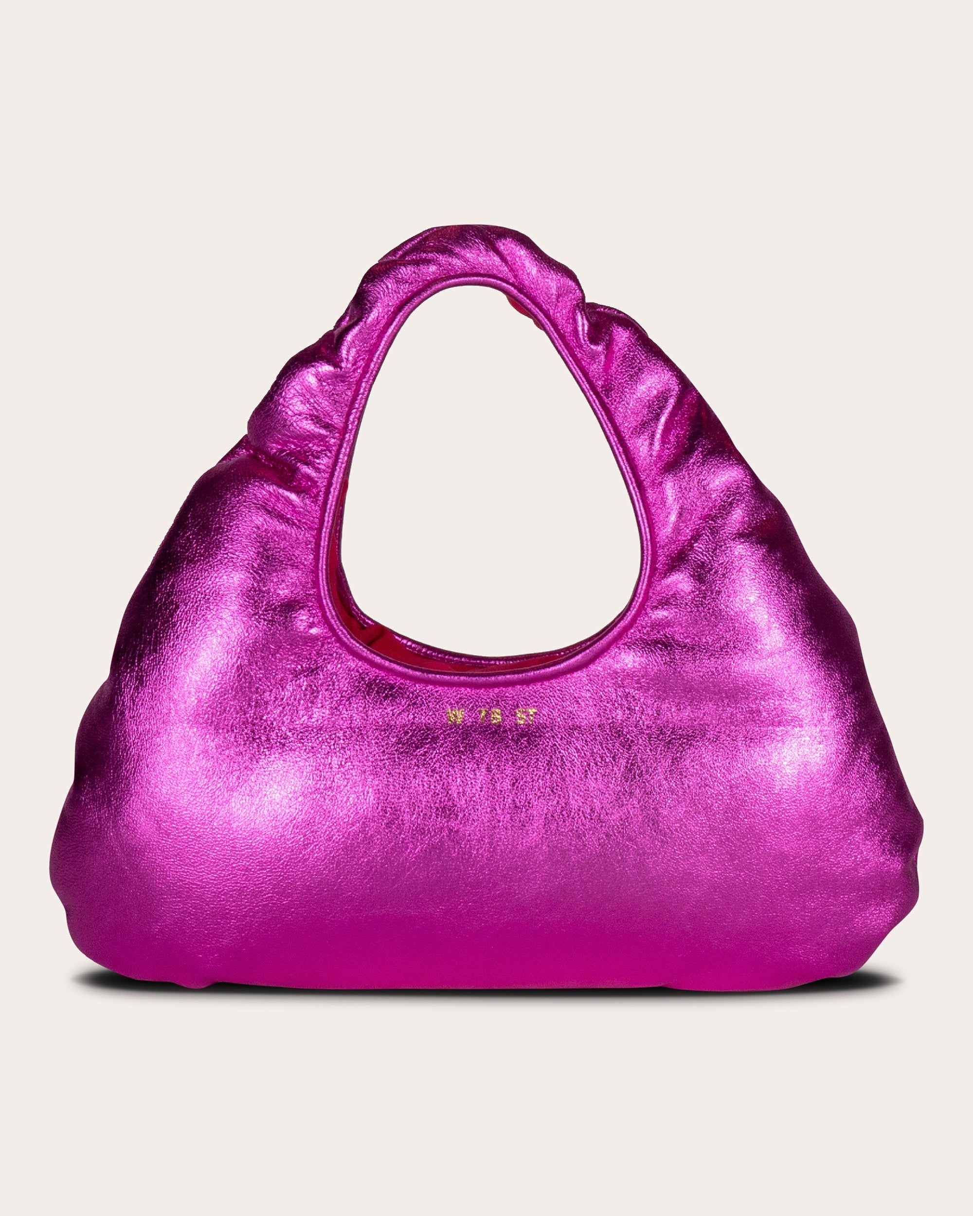 Micro Cloud Metallic-Leather Tote