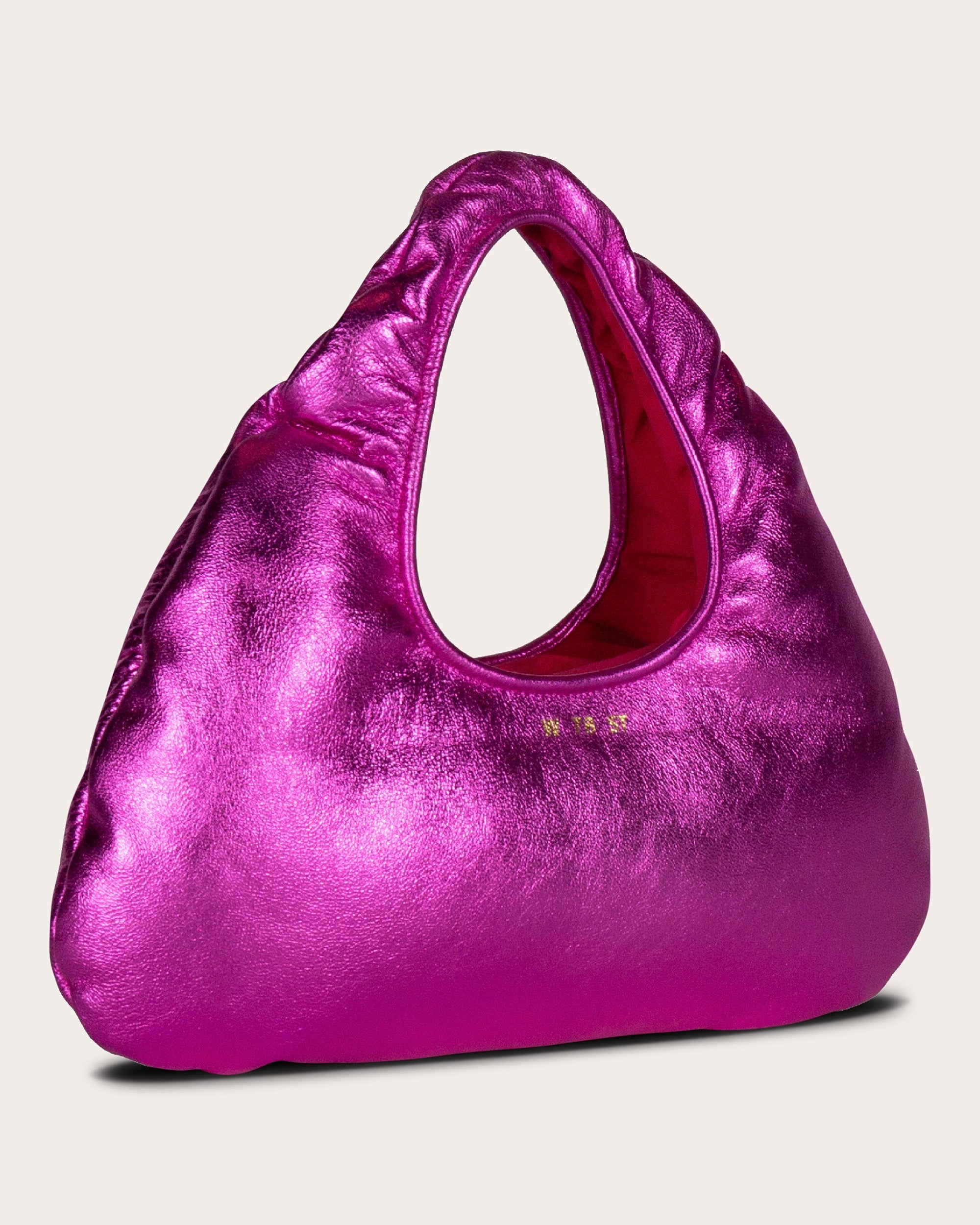 Micro Cloud Metallic-Leather Tote