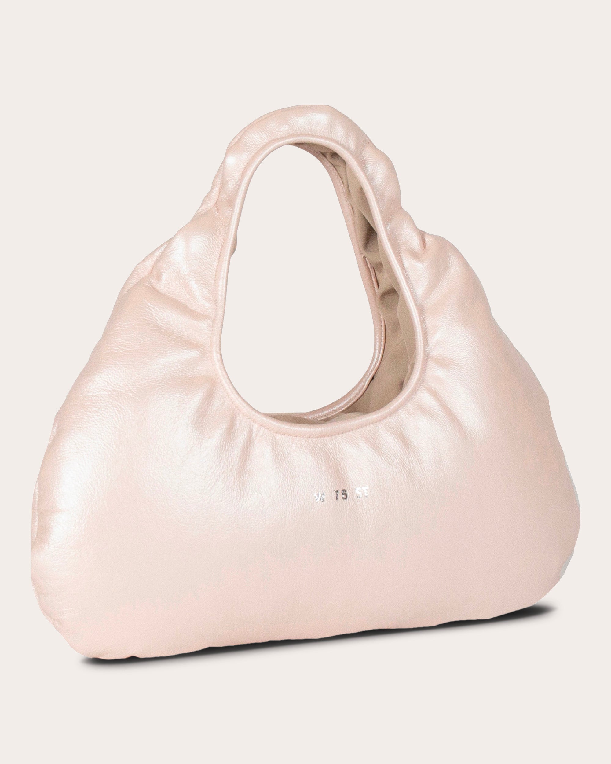 Micro Cloud Pearlescent-Leather Tote