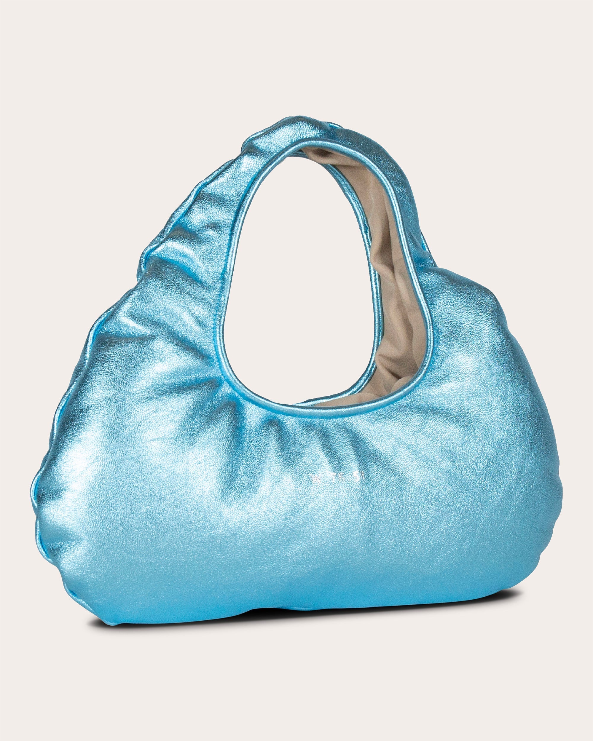 Micro Cloud Pearlescent-Leather Tote