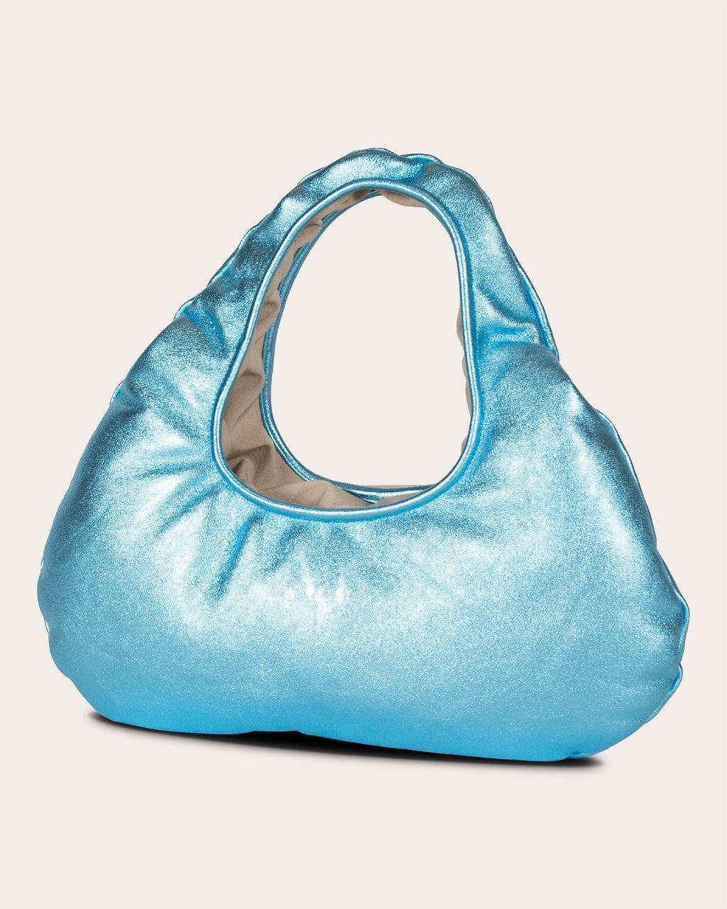 Micro Cloud Pearlescent-Leather Tote