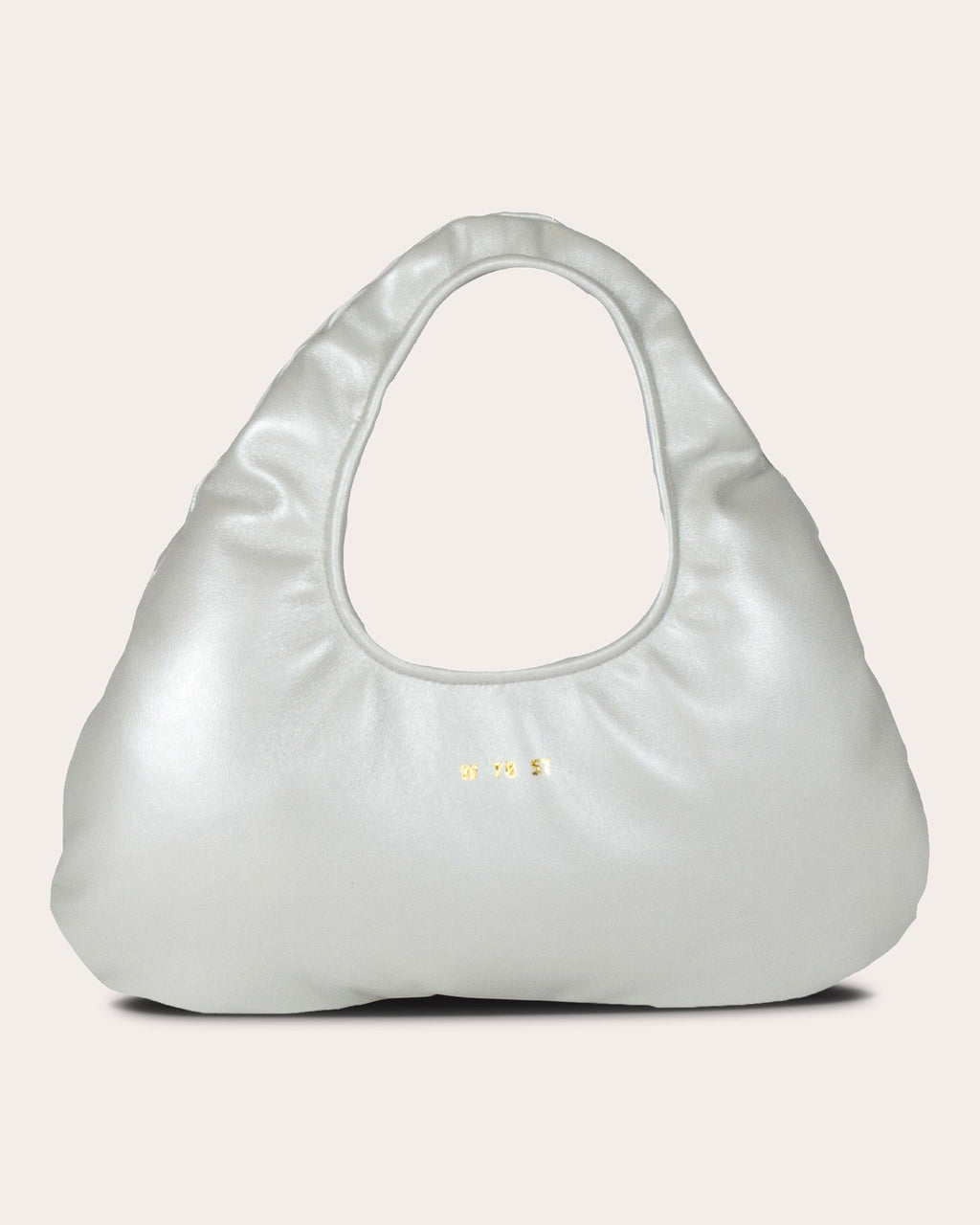 Micro Cloud Pearlescent-Leather Tote