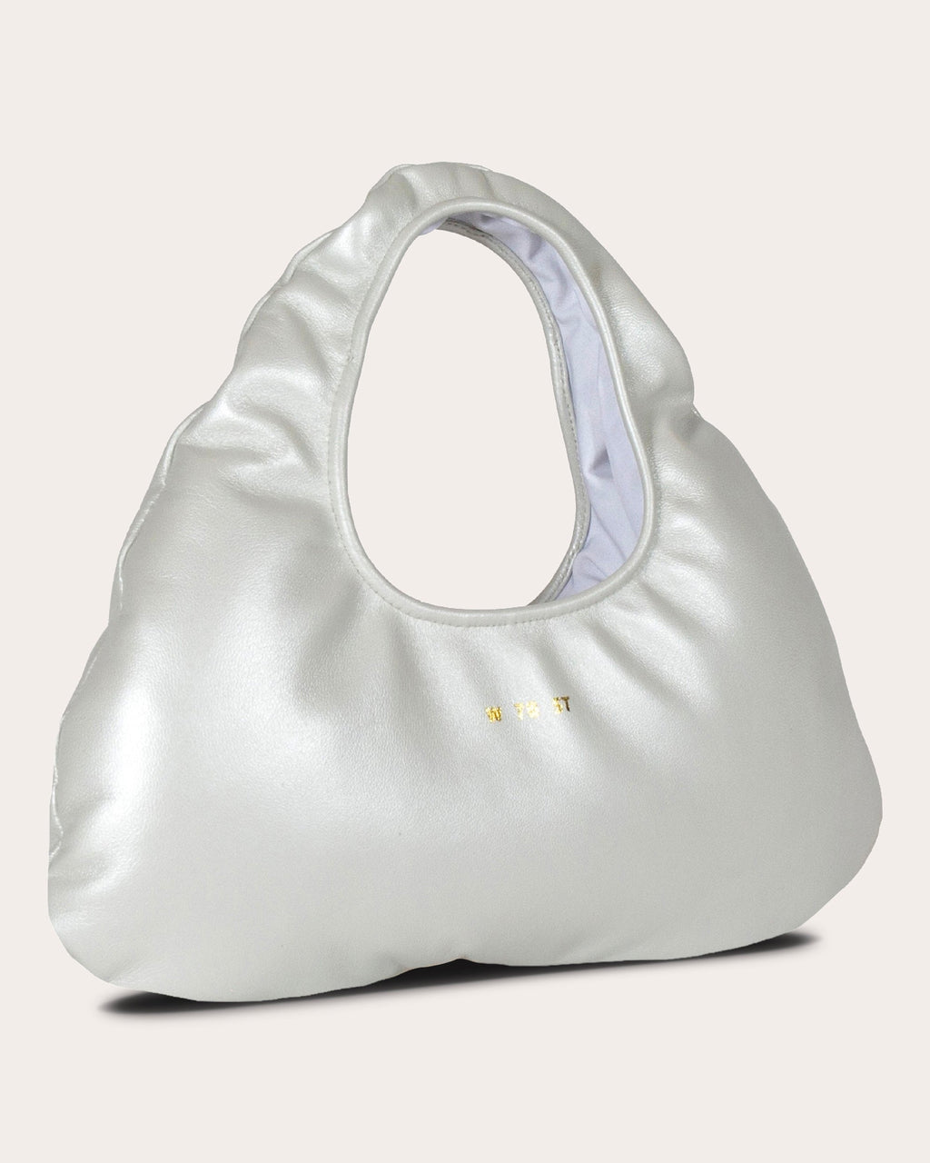 Micro Cloud Pearlescent-Leather Tote