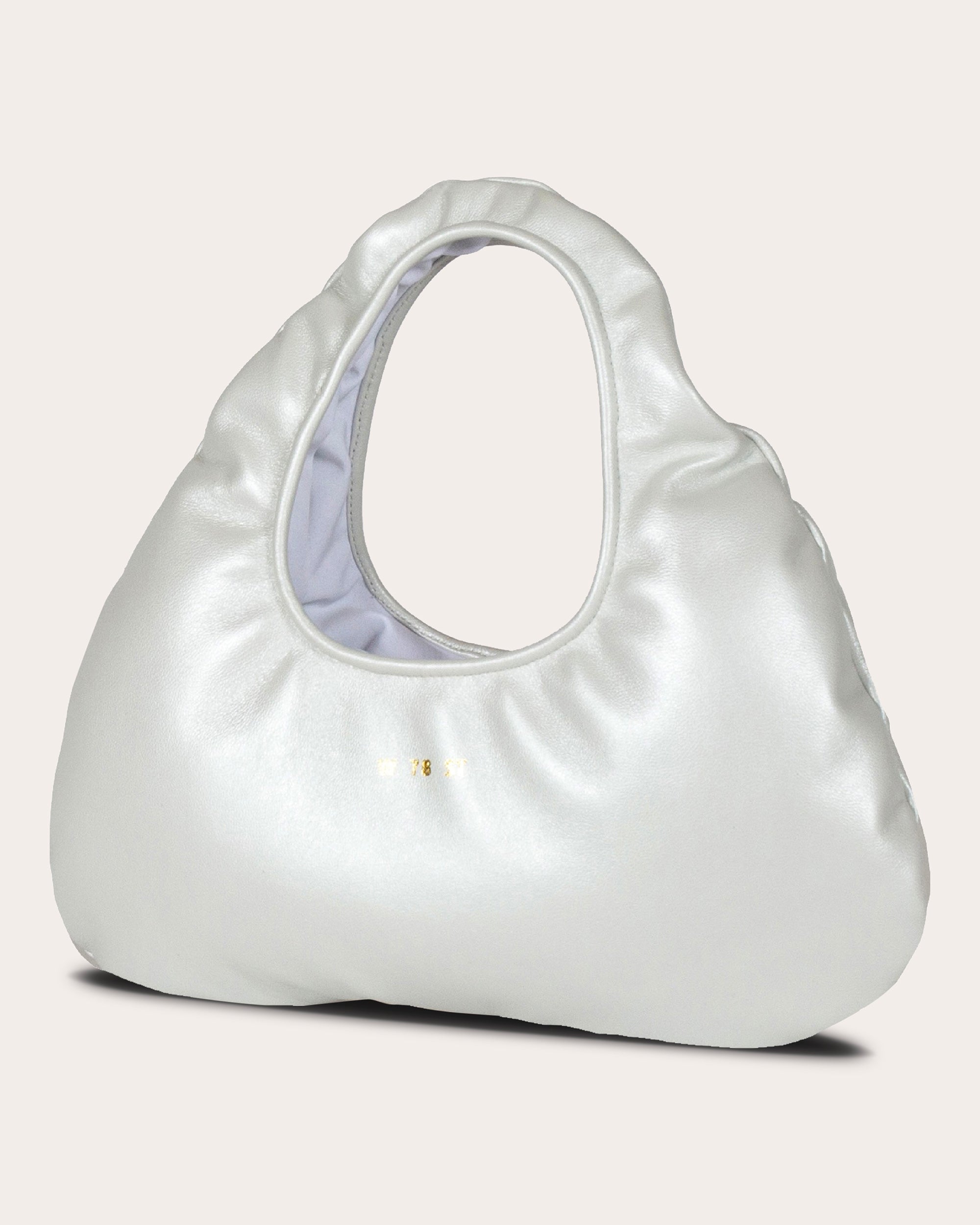 Micro Cloud Pearlescent-Leather Tote