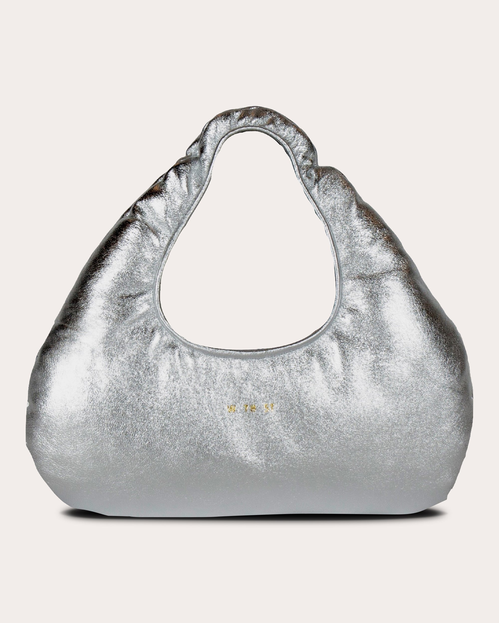 Micro Cloud Metallic-Leather Tote