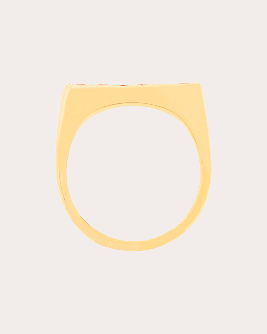 Edge 14K Gold Sapphire Straight Stacking Ring