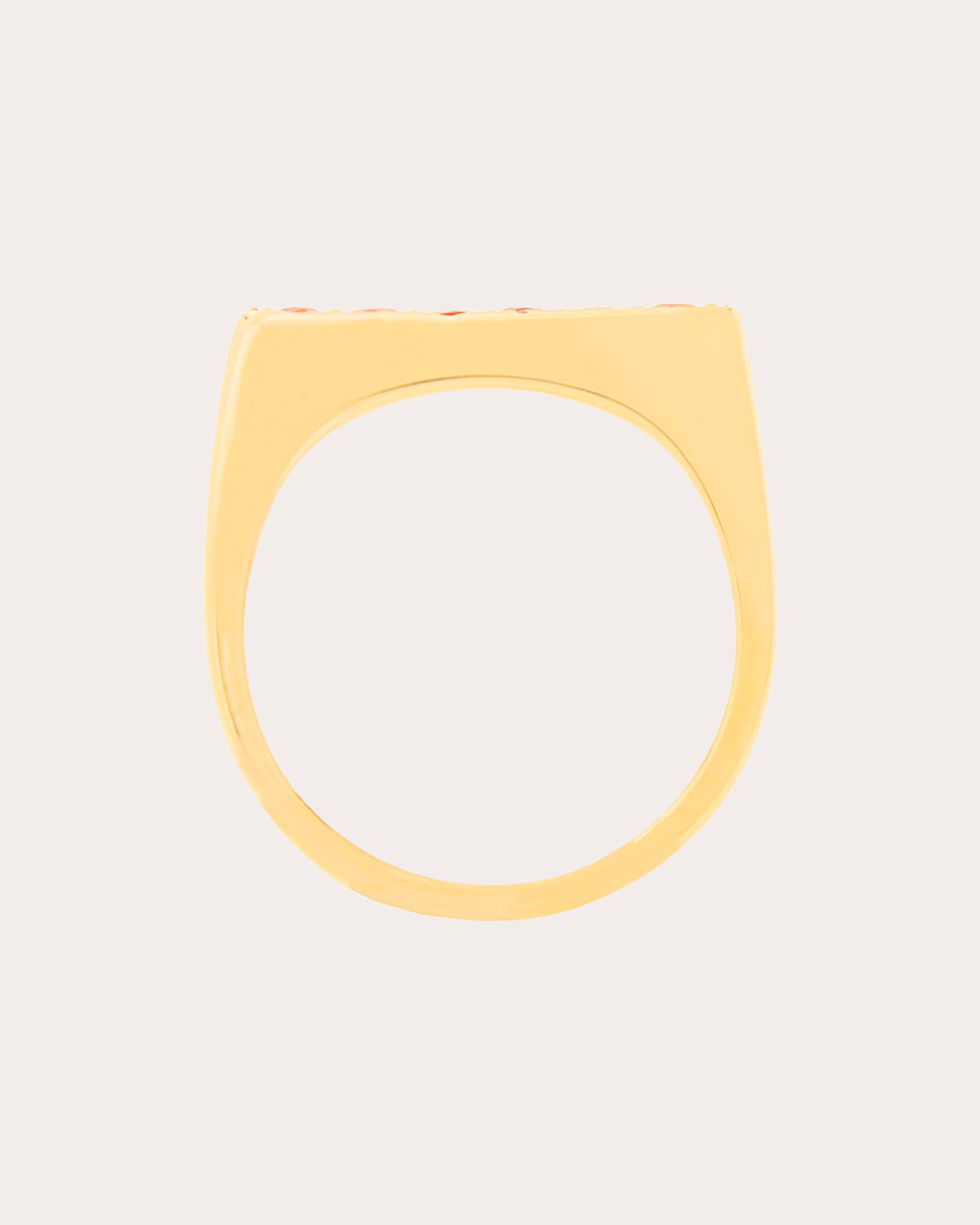 Edge 14K Gold Sapphire Straight Stacking Ring