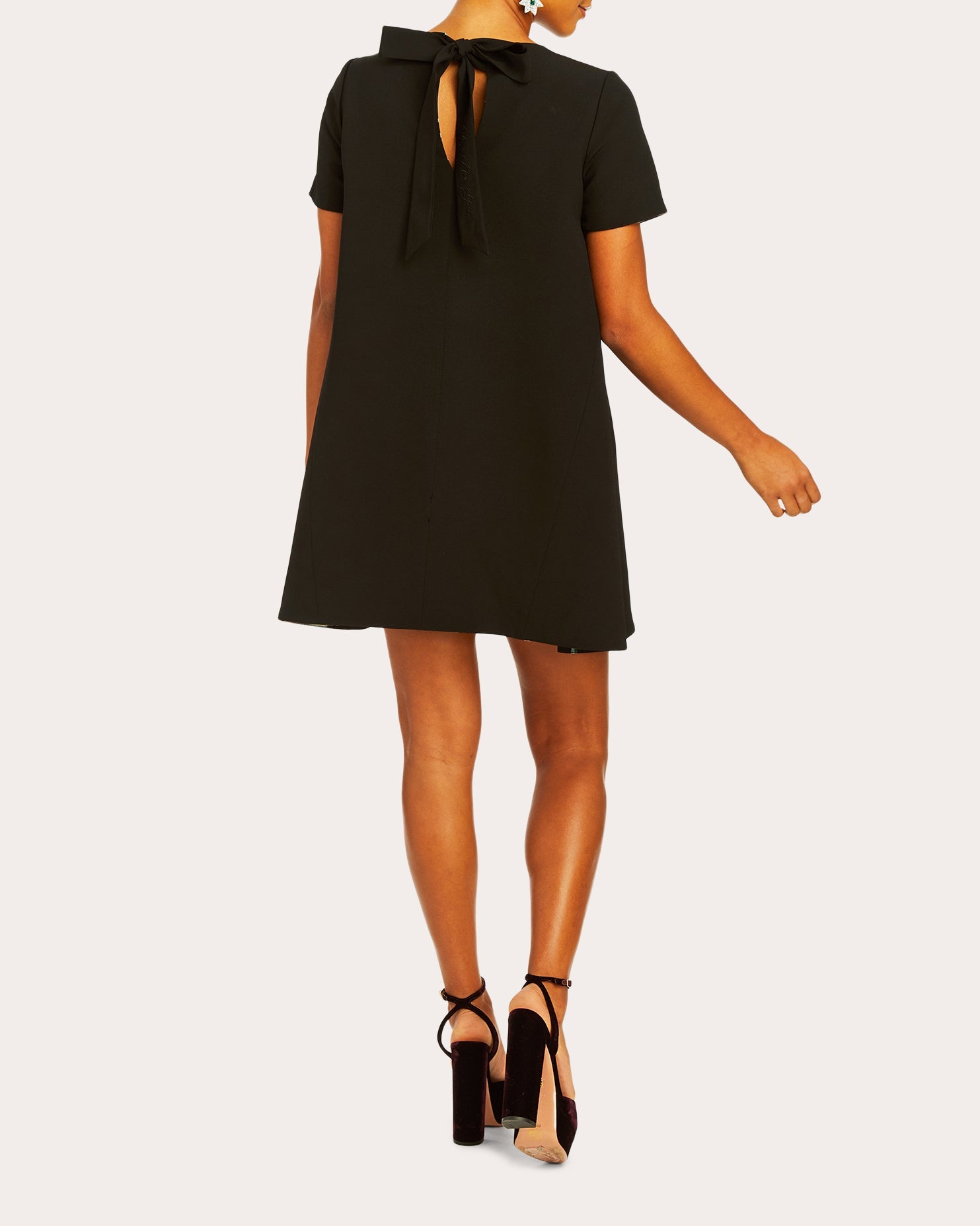 Cecily Reversible Stretch-Crepe Mini Dress