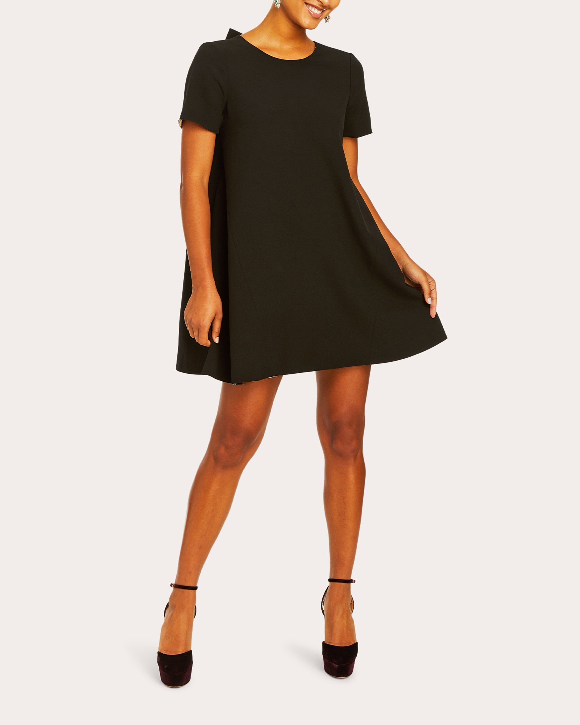 Cecily Reversible Stretch-Crepe Mini Dress