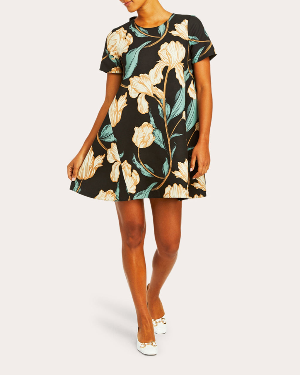 Cecily Reversible Stretch-Crepe Mini Dress