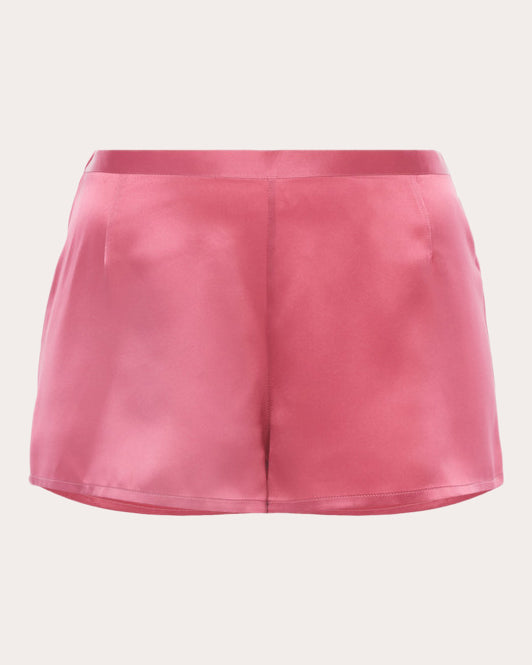Silk-Satin Pajama Shorts