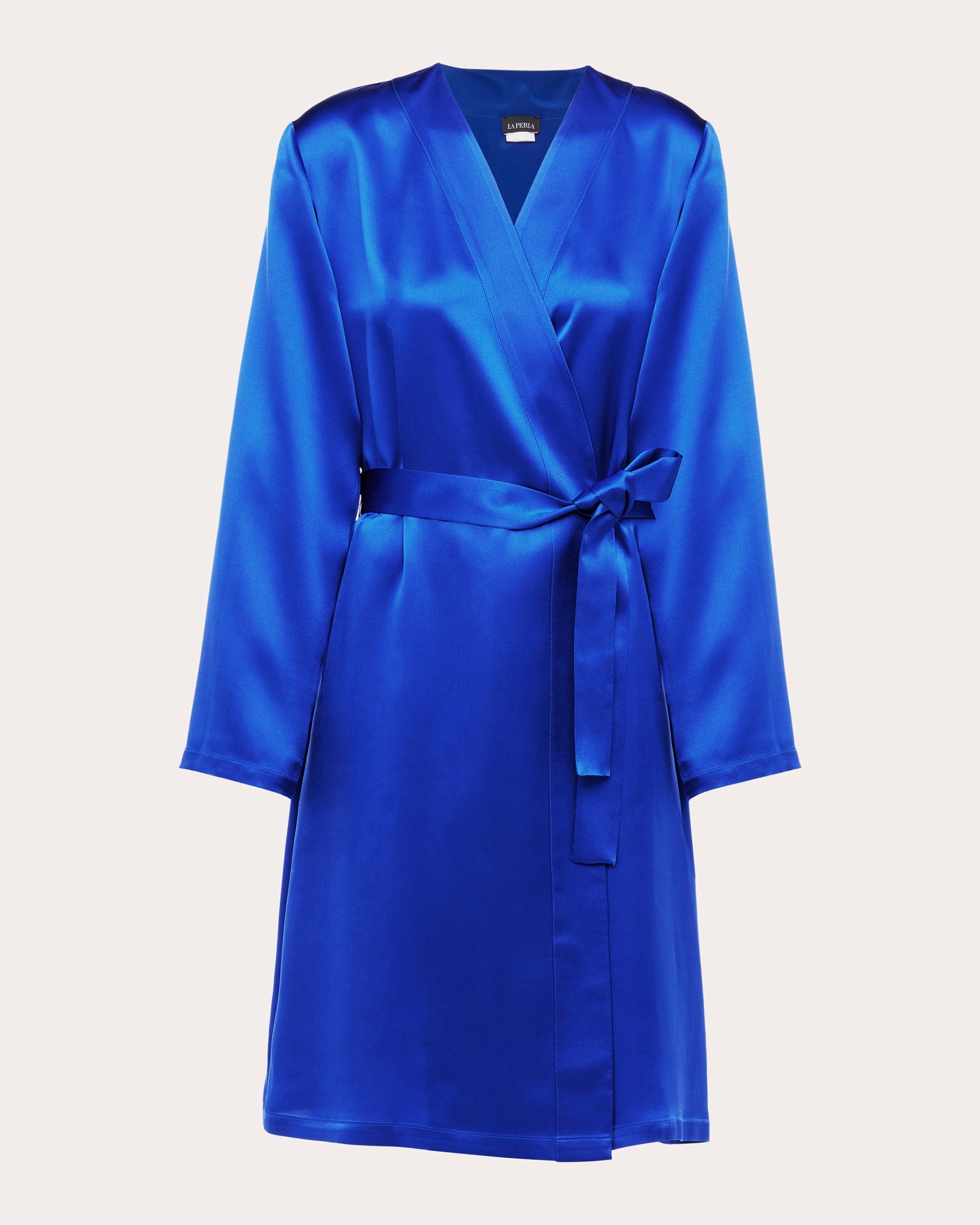 Belted Silk-Satin Robe